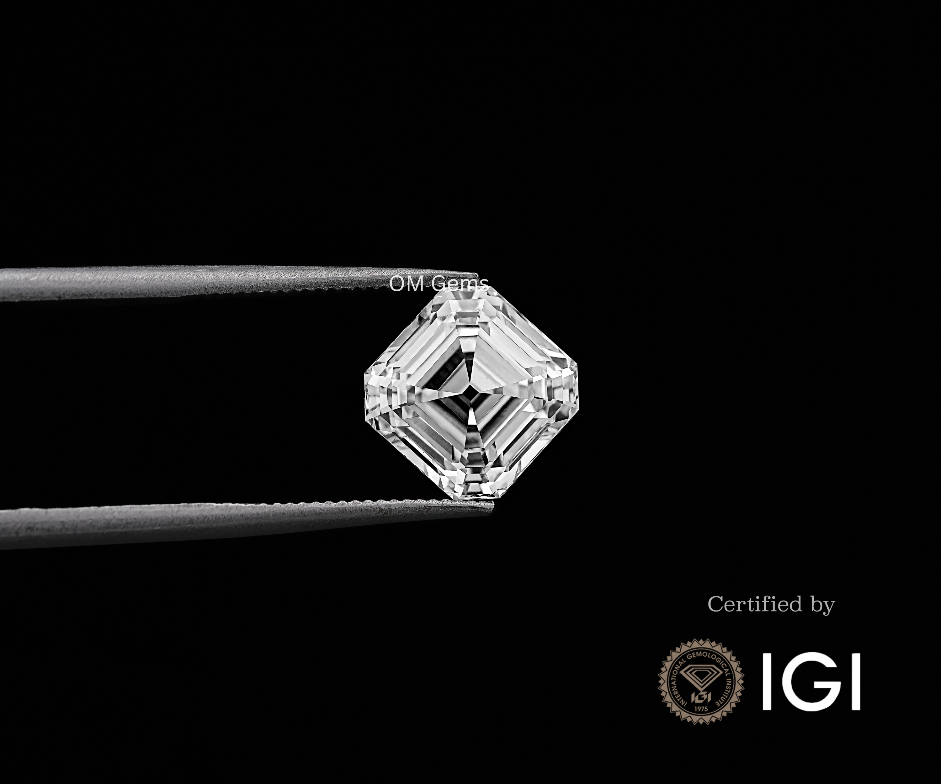 3.03 CT Asscher Cut Lab Grown Diamond