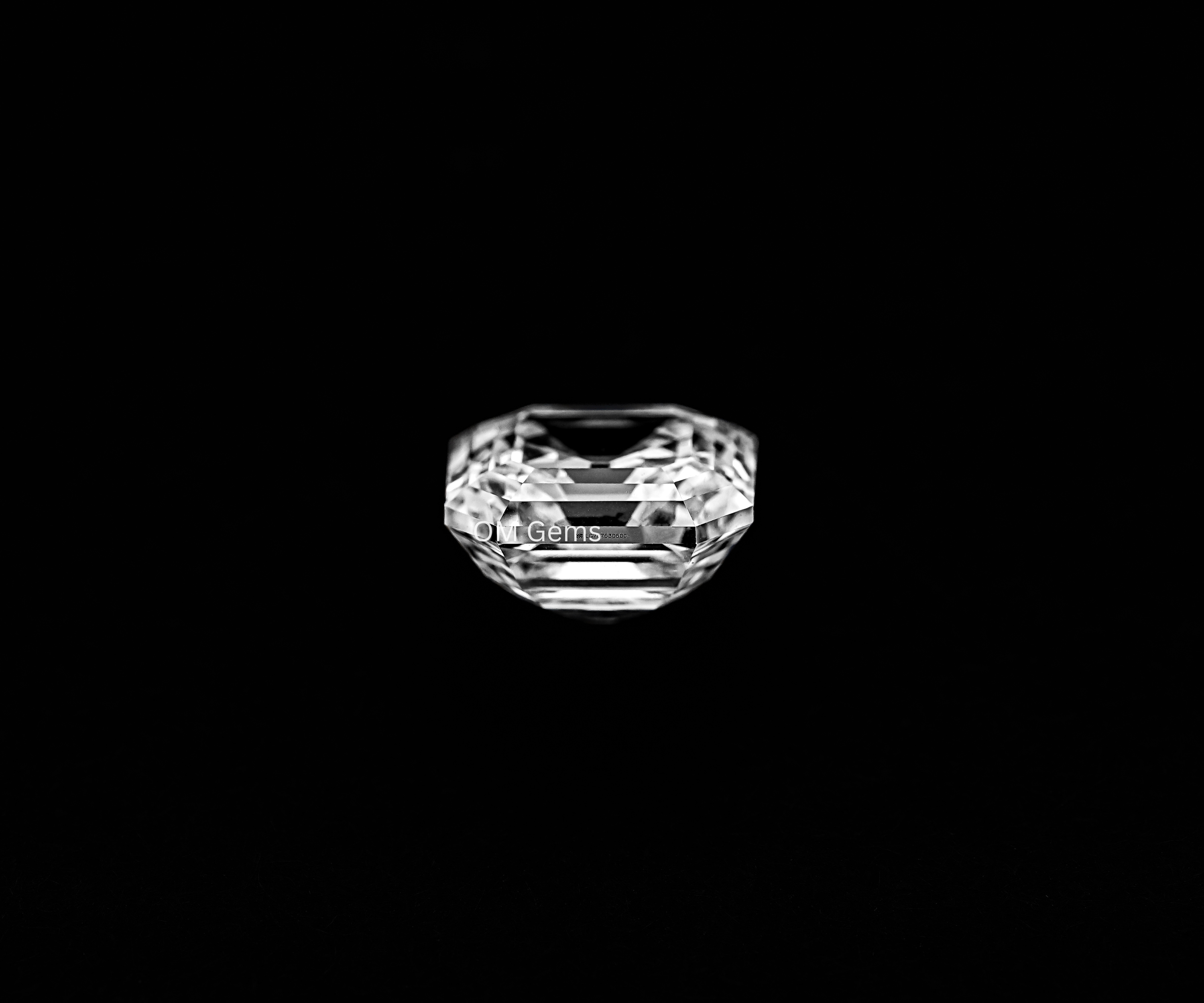 3.03 CT Asscher Cut Lab Grown Diamond