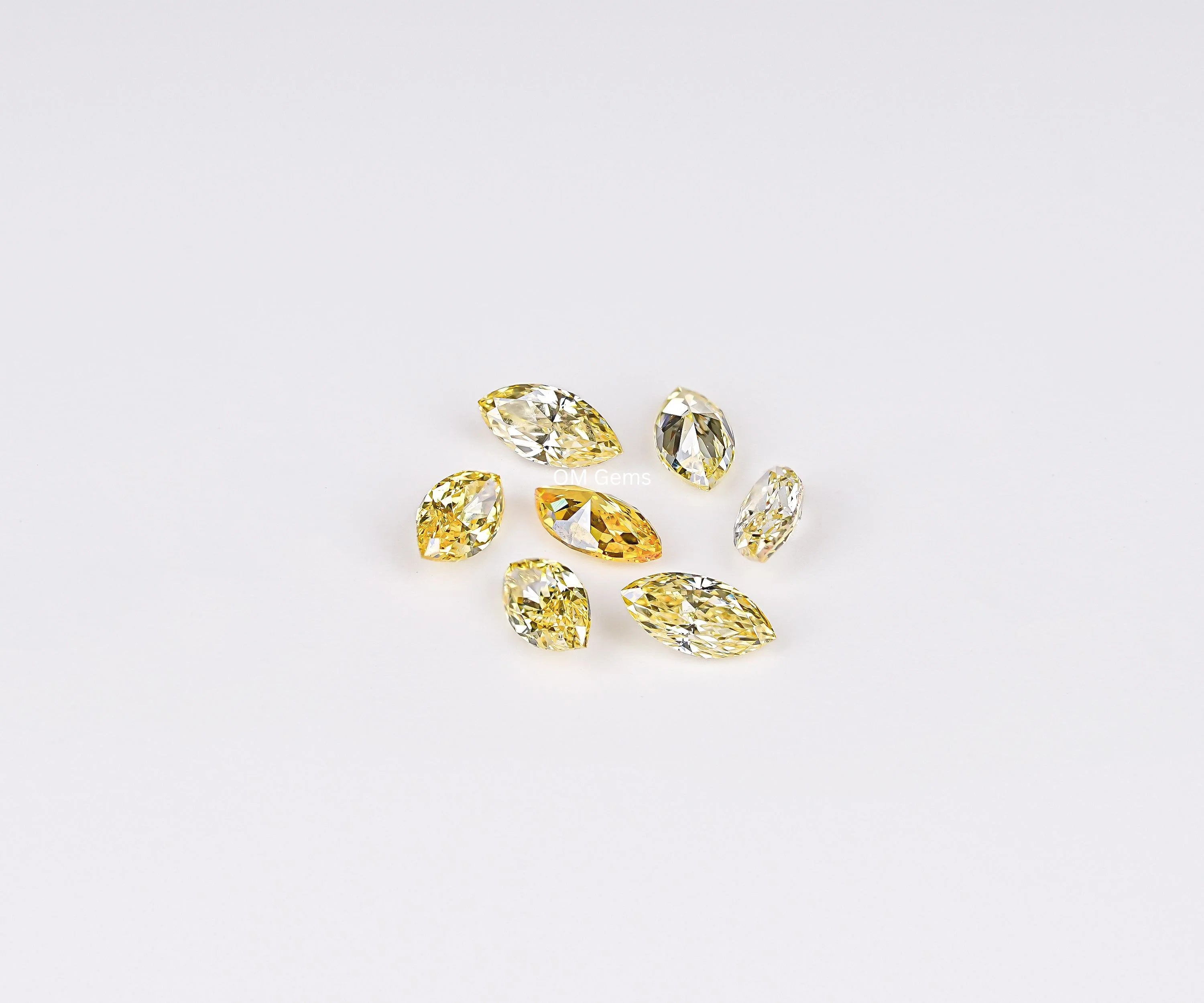 3.0 x 1.50 Yellow Marquise Cut Melee Diamond