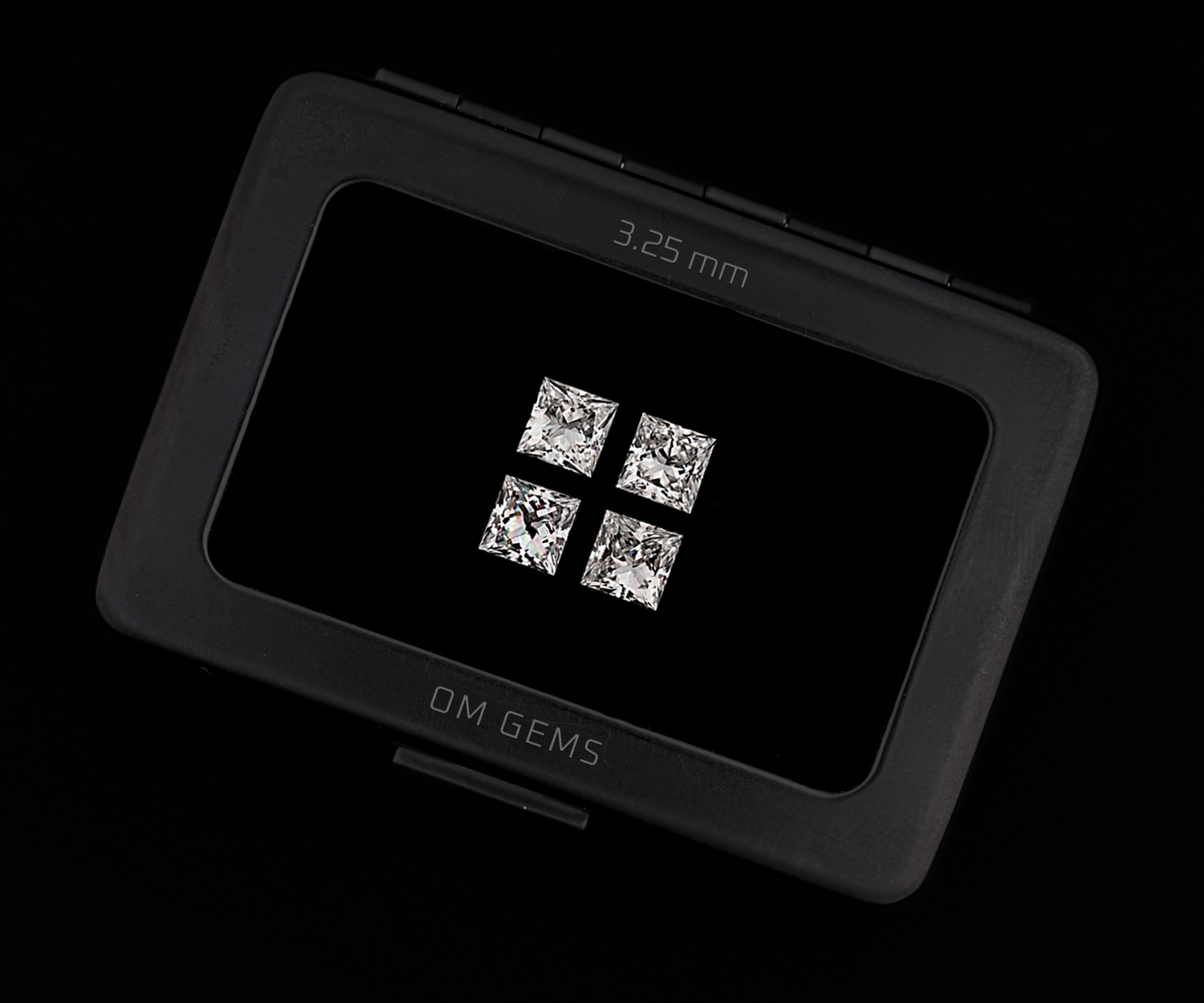 3.25 MM Princess Cut Lab Grown Loose Diamonds