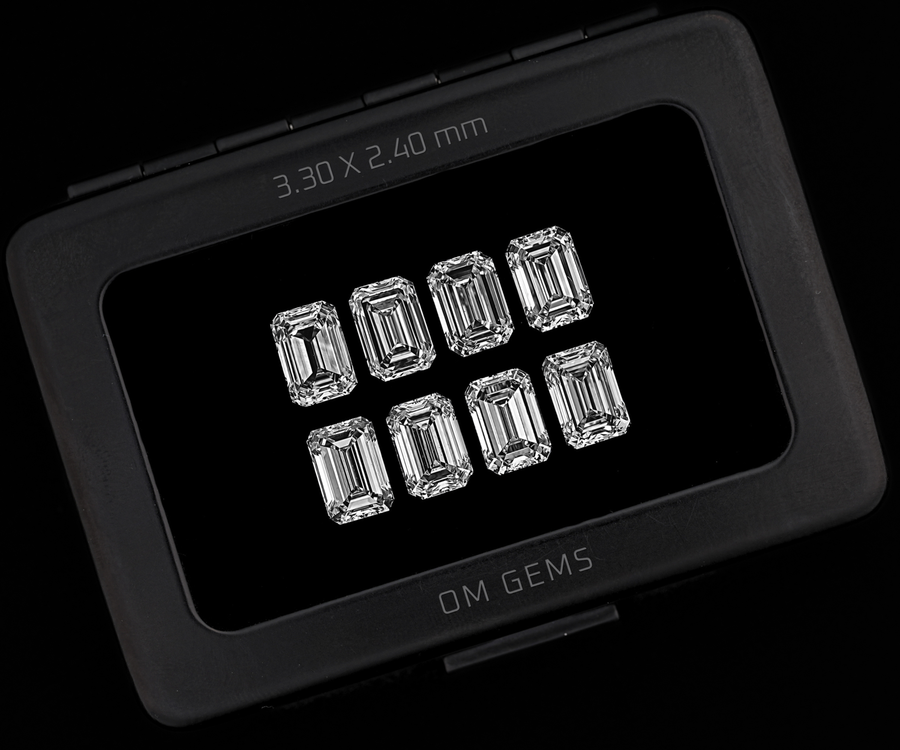 3.3 X 2.4 MM Lab Grown Emerald Cut Loose Diamonds