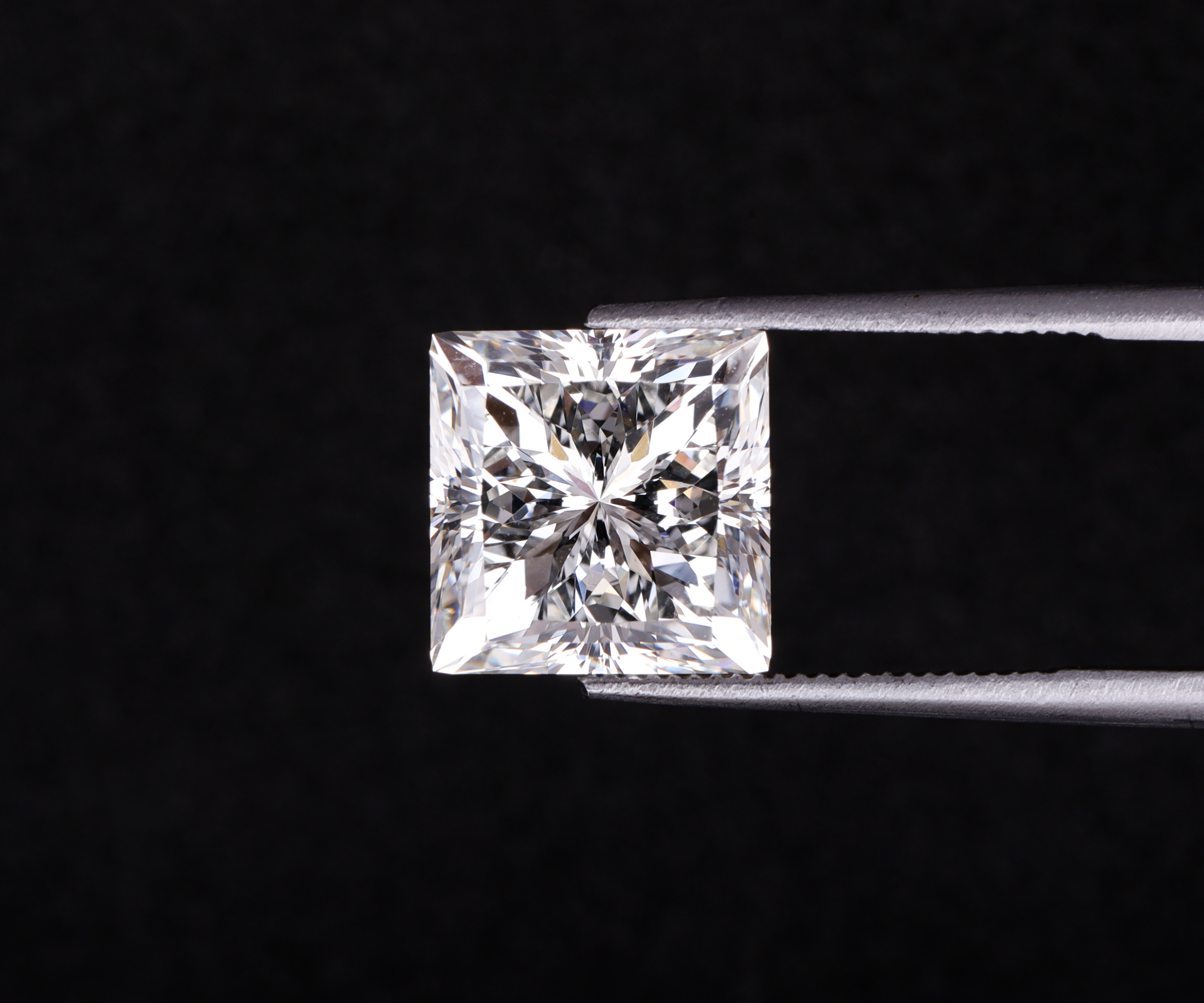 3.47 CT Princess Cut Loose Lab Grown Diamond