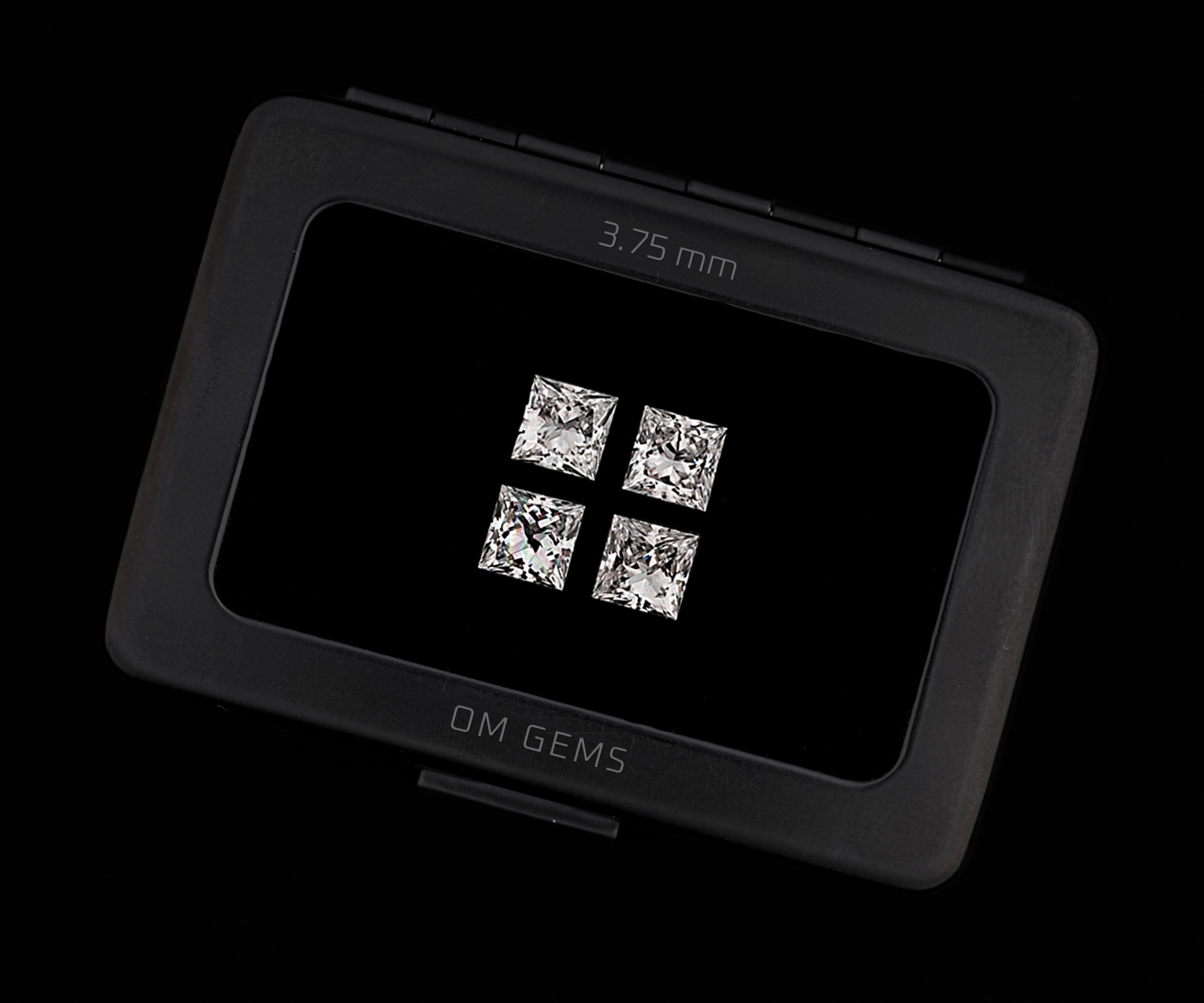 3.75 MM Princess Cut Lab Grown Loose Diamonds