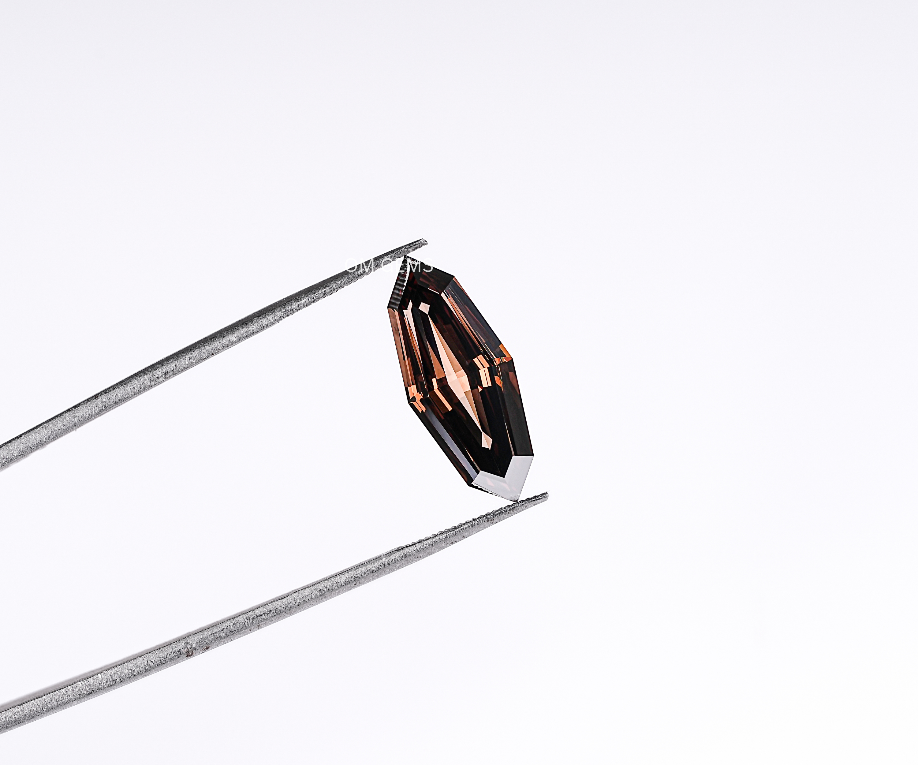 3.99 CT Brown Step Cut Marquise Lab Grown Diamond