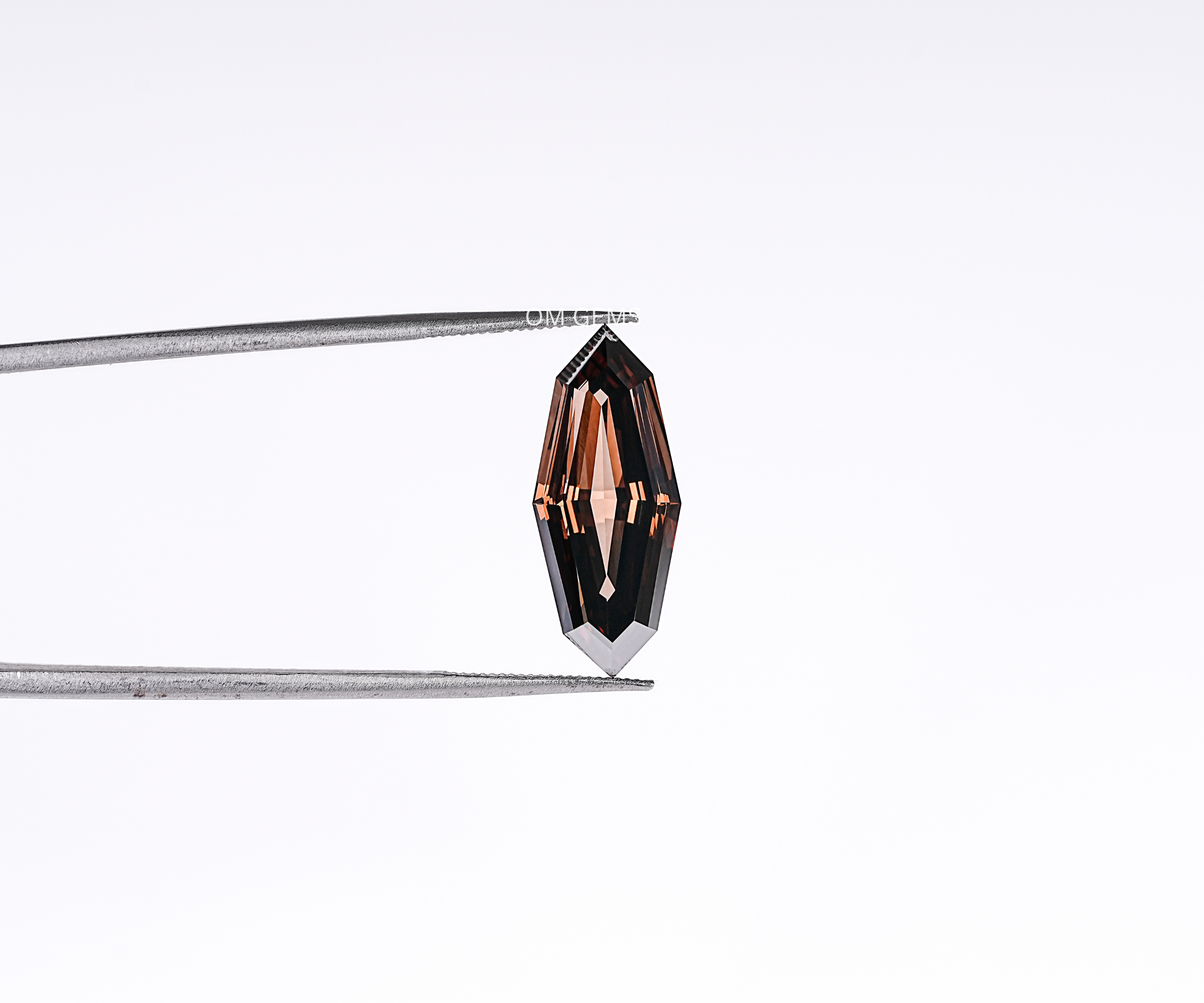3.99 CT Brown Step Cut Marquise Lab Grown Diamond