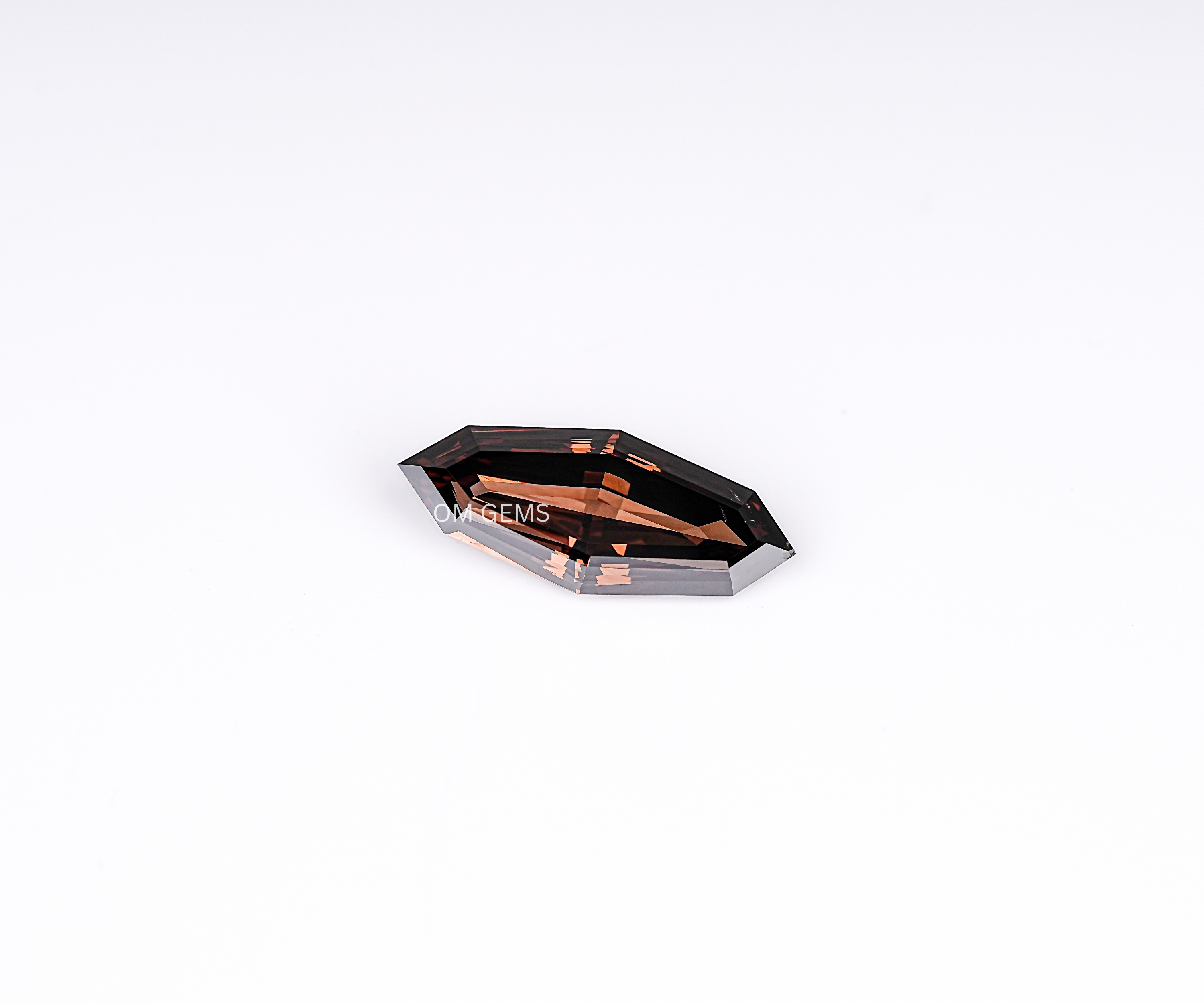 3.99 CT Brown Step Cut Marquise Lab Grown Diamond