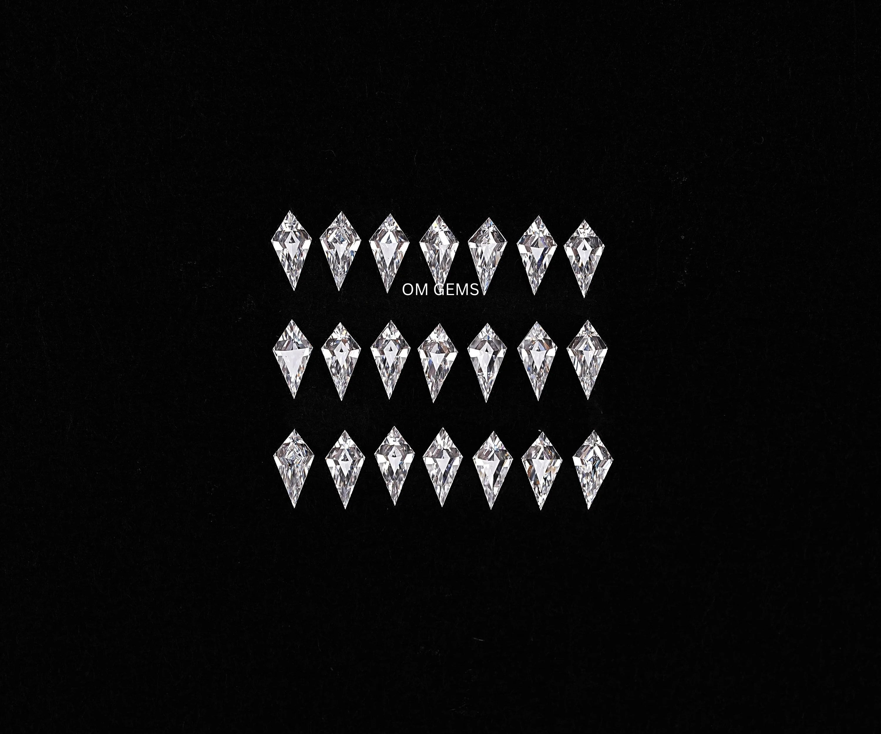 4.00 X 2.00 MM Kite Shaped Lab Grown Melee Diamond