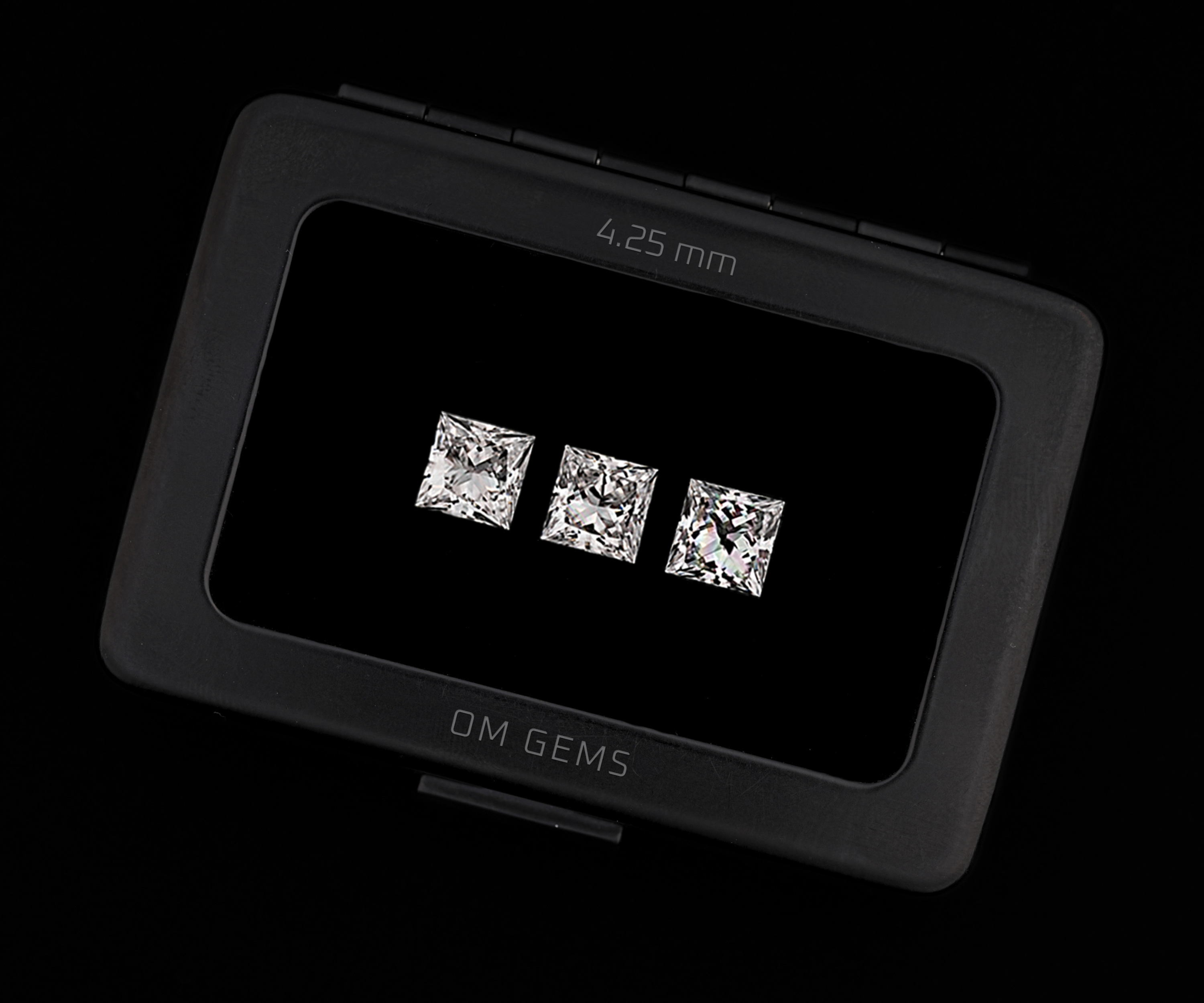 4.25 MM Princess Cut Lab Grown Loose Diamonds