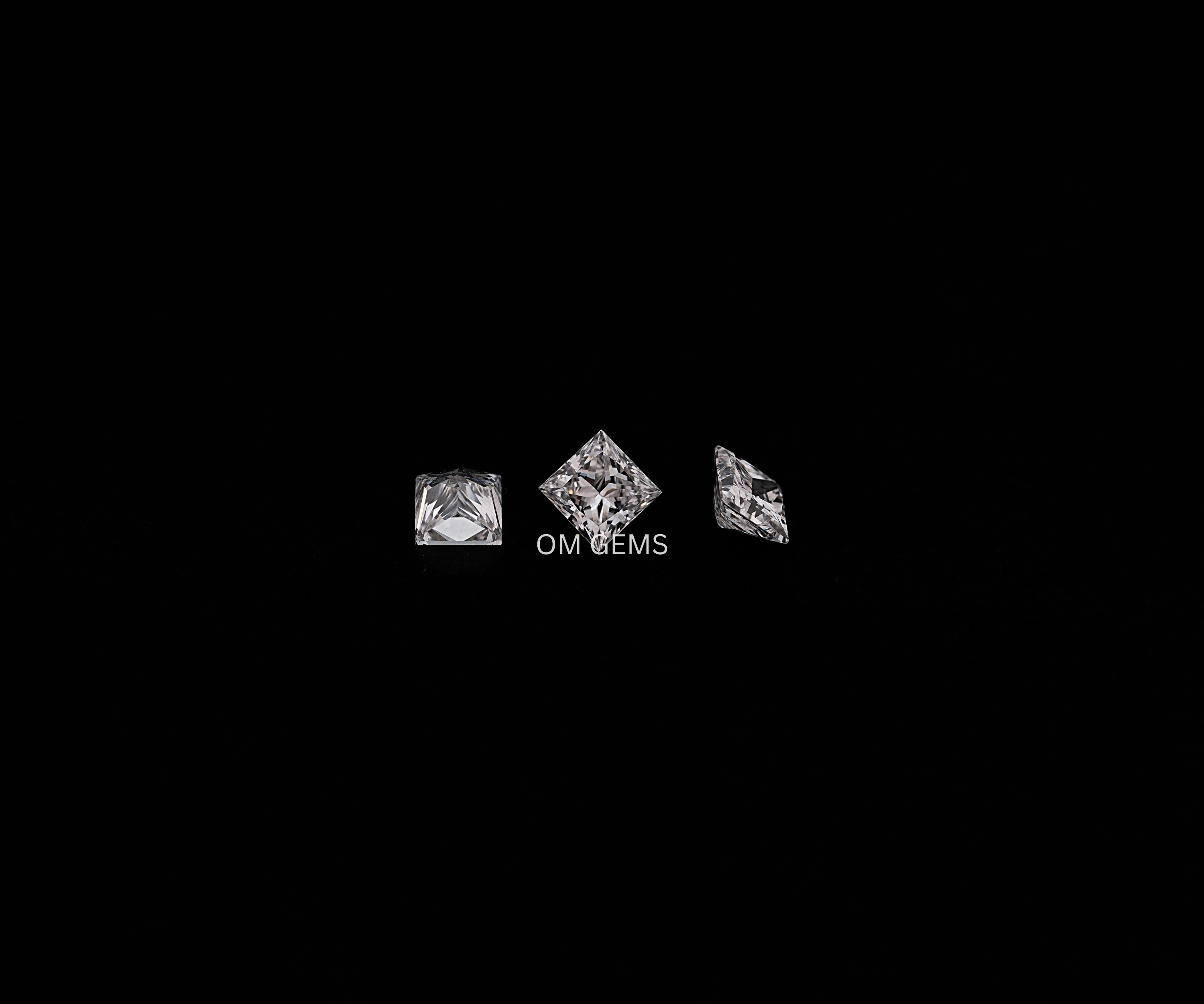 4.25 MM Princess Cut Lab Grown Loose Diamonds