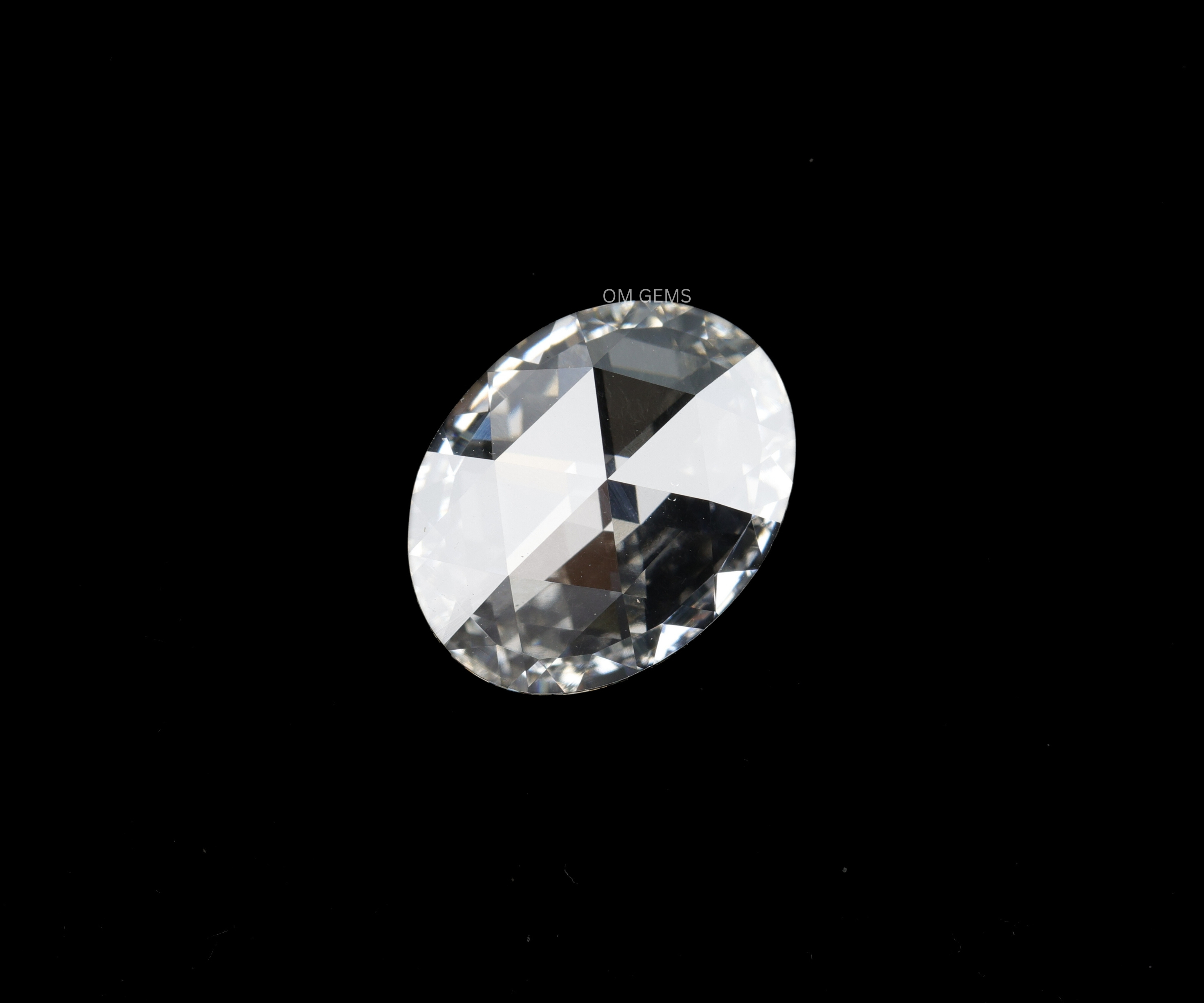 4.26 CT Rose Cut Oval Lab Grown Diamond
