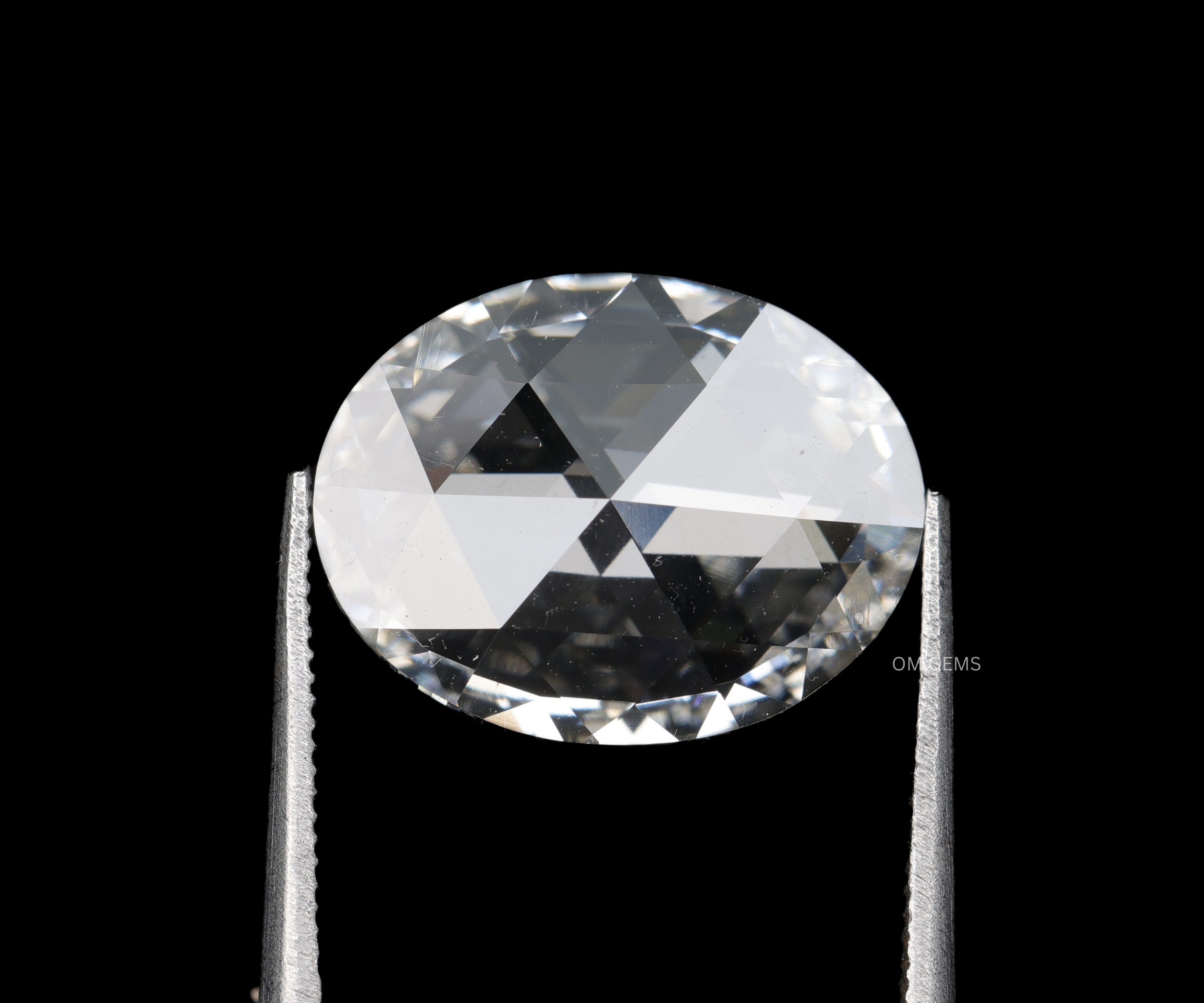 Lab Grown Rose Cut Oval Diamond
