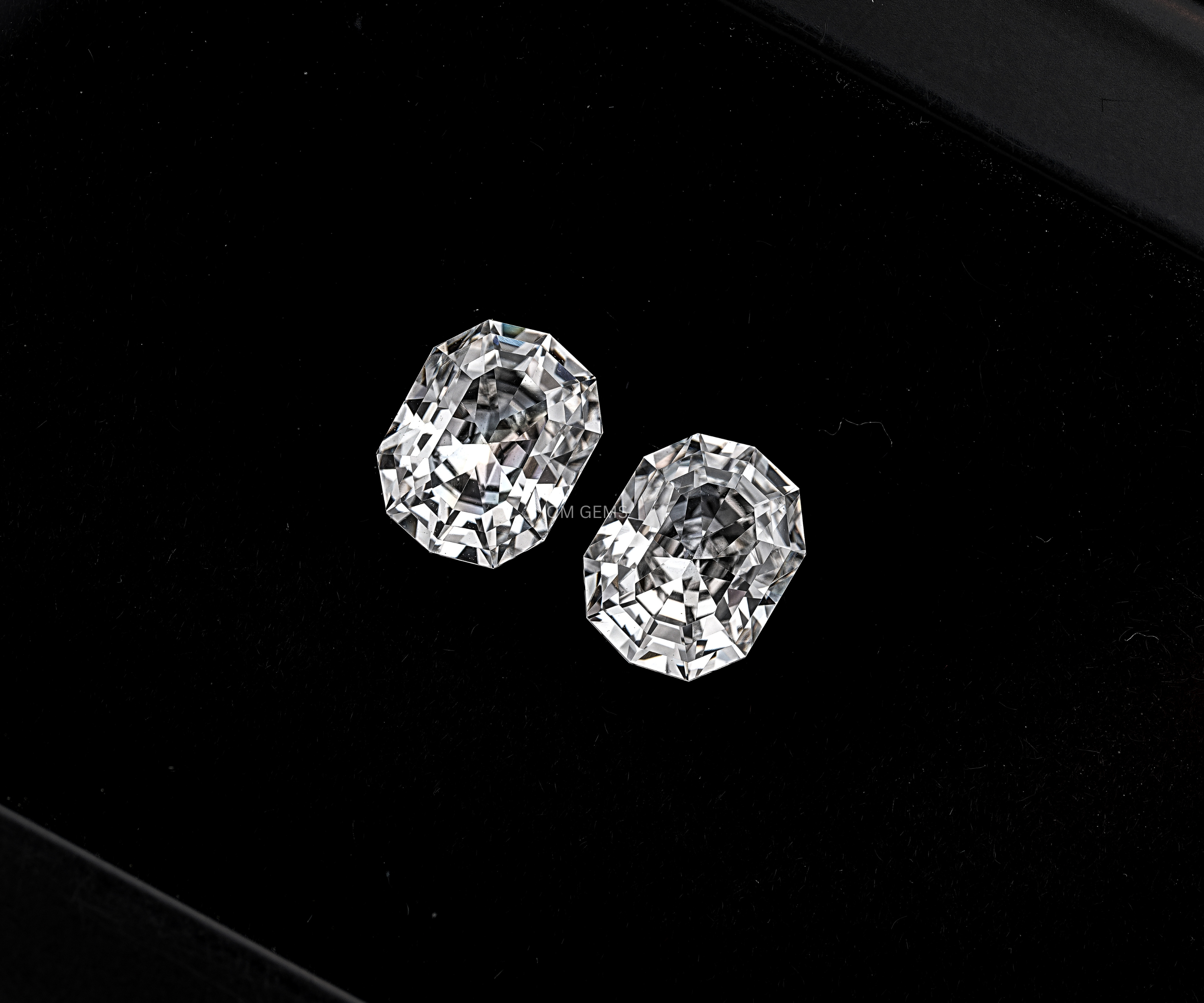 Step Cut Oval Lab Grown Diamond Matching Pair