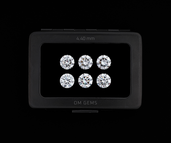 4.40mm Round Melee Loose Lab Grown CVD Diamond E Color VVS2 Clarity