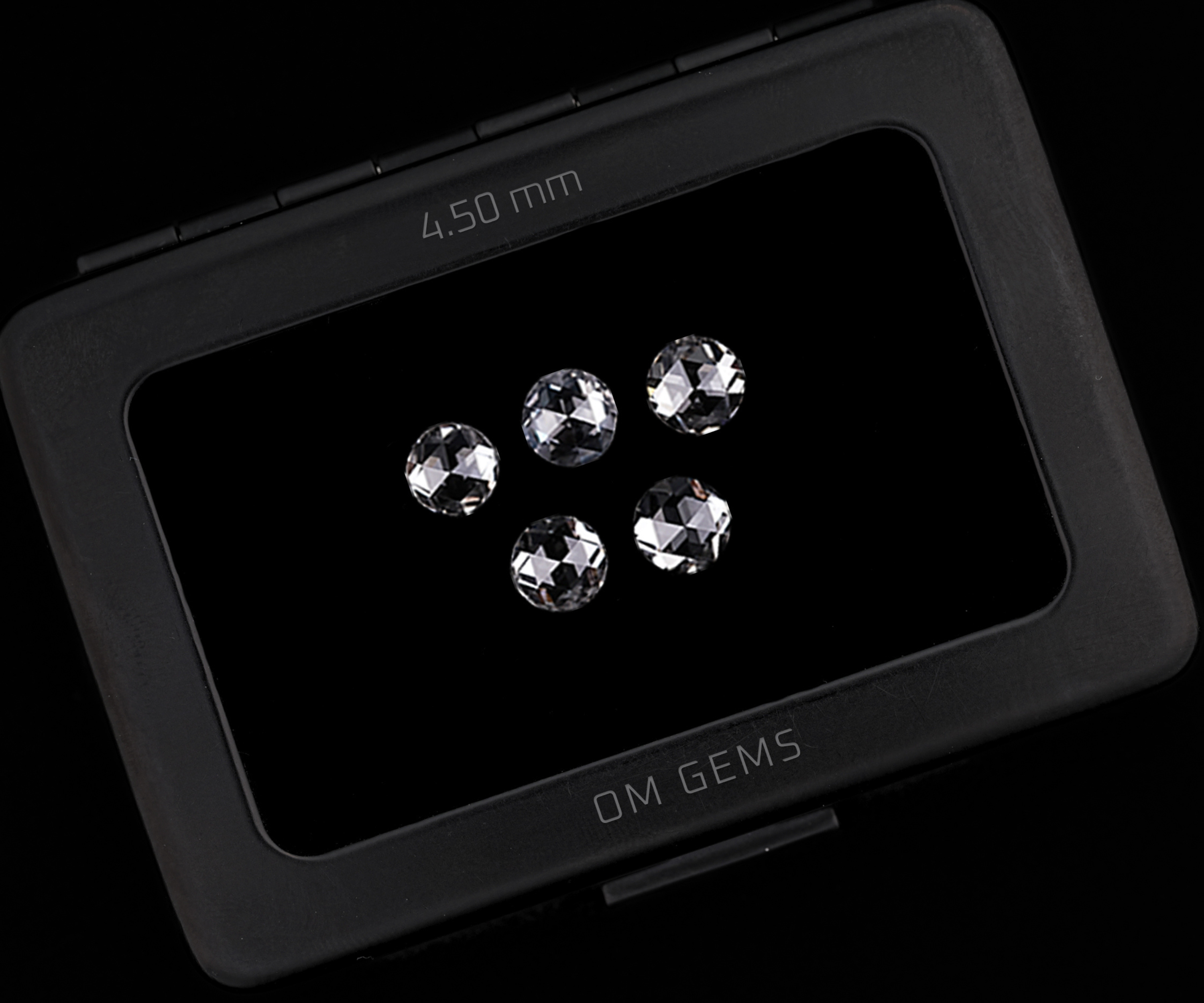 4.50 MM Round Rose Cut Lab Diamond Loose Diamonds