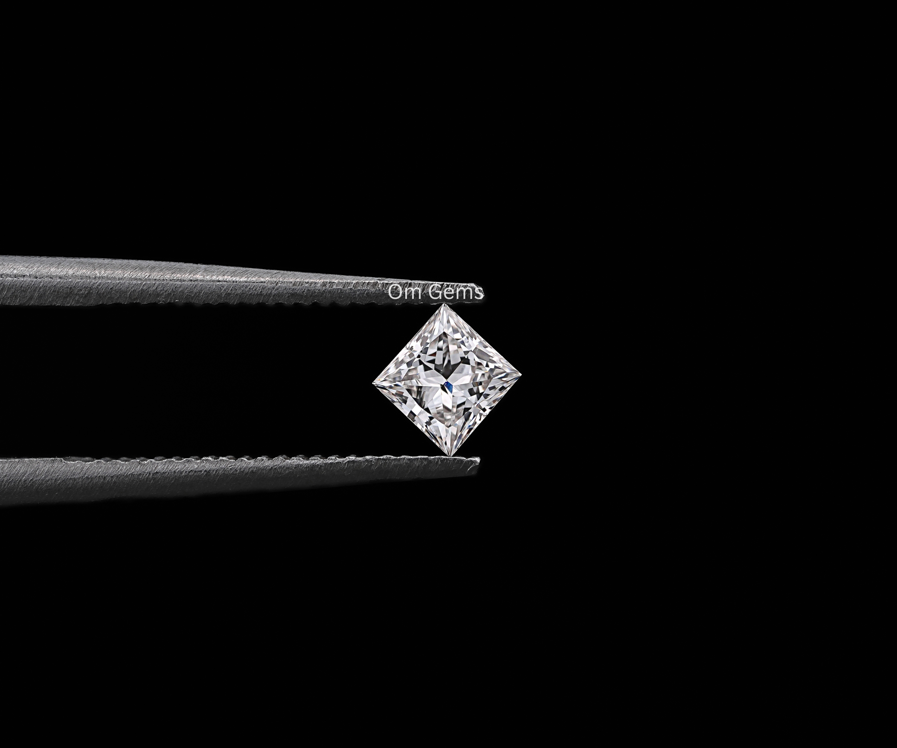 4.75 MM Princess Cut Lab Grown Diamond Matching Pair