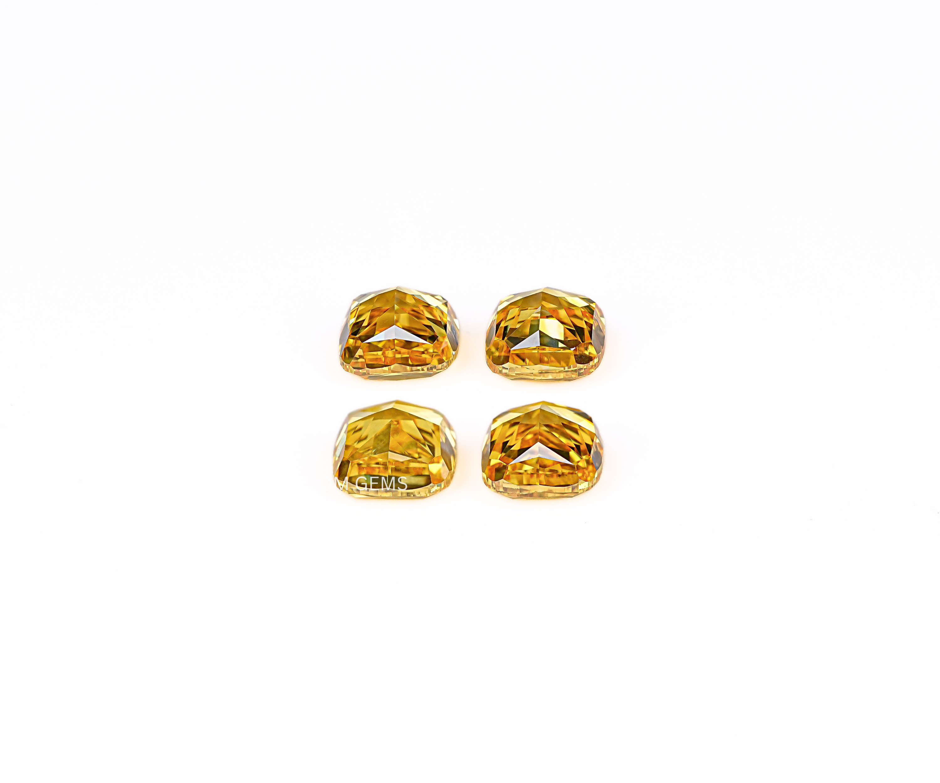 Yellow cushion Lab Grown Diamond
