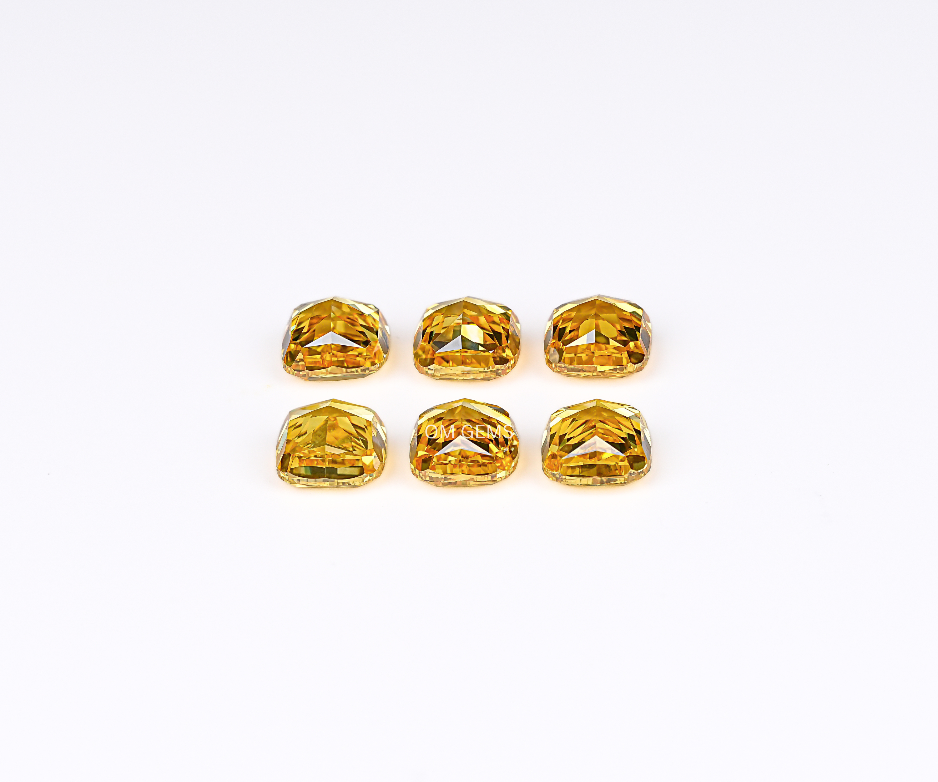 Yellow cushion Lab Grown Diamond