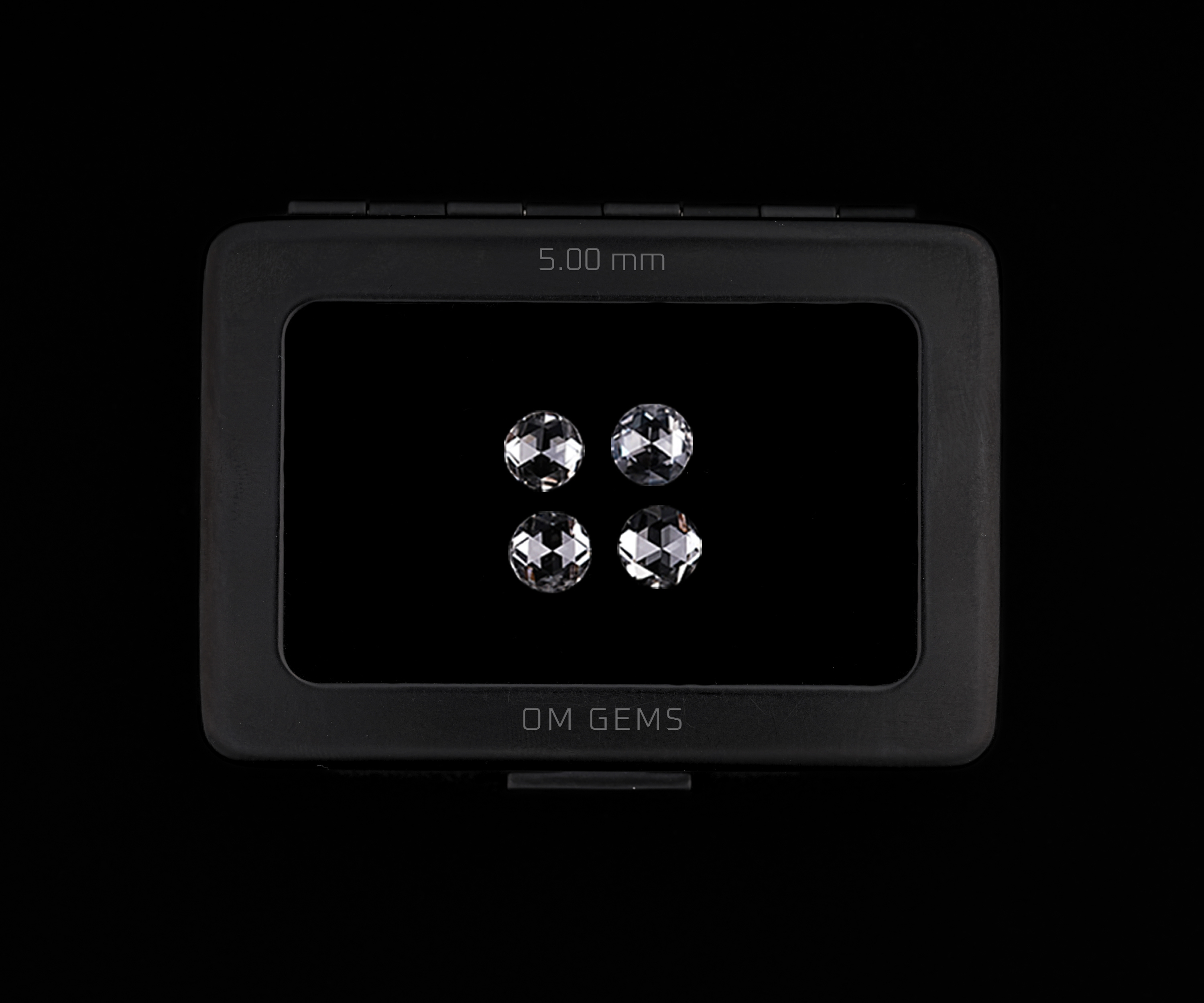 5.0 MM Round Rose Cut Lab Diamond Loose Diamonds 01