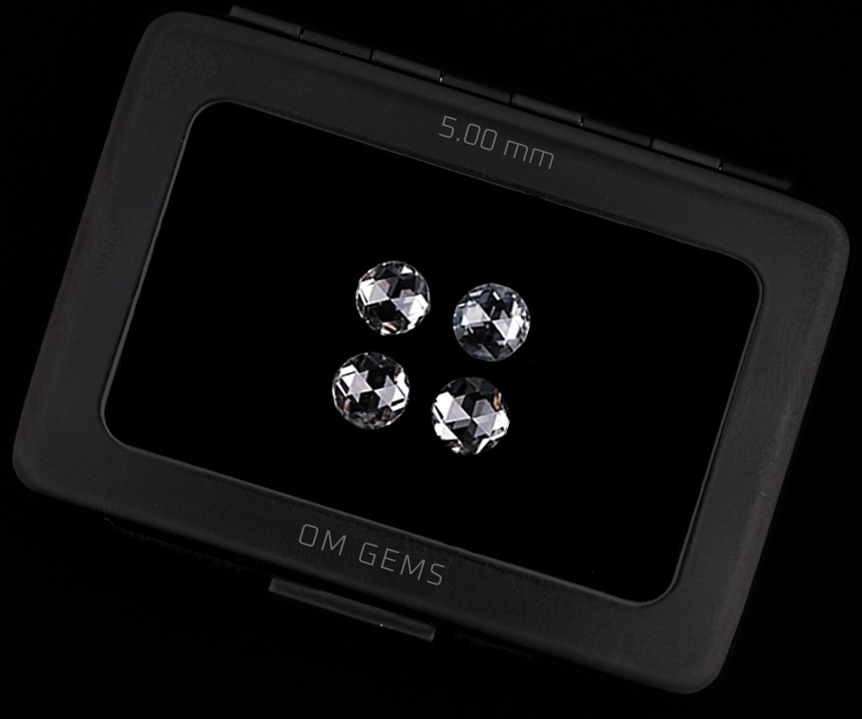 5.0 MM Round Rose Cut Lab Diamond Loose Diamonds 01