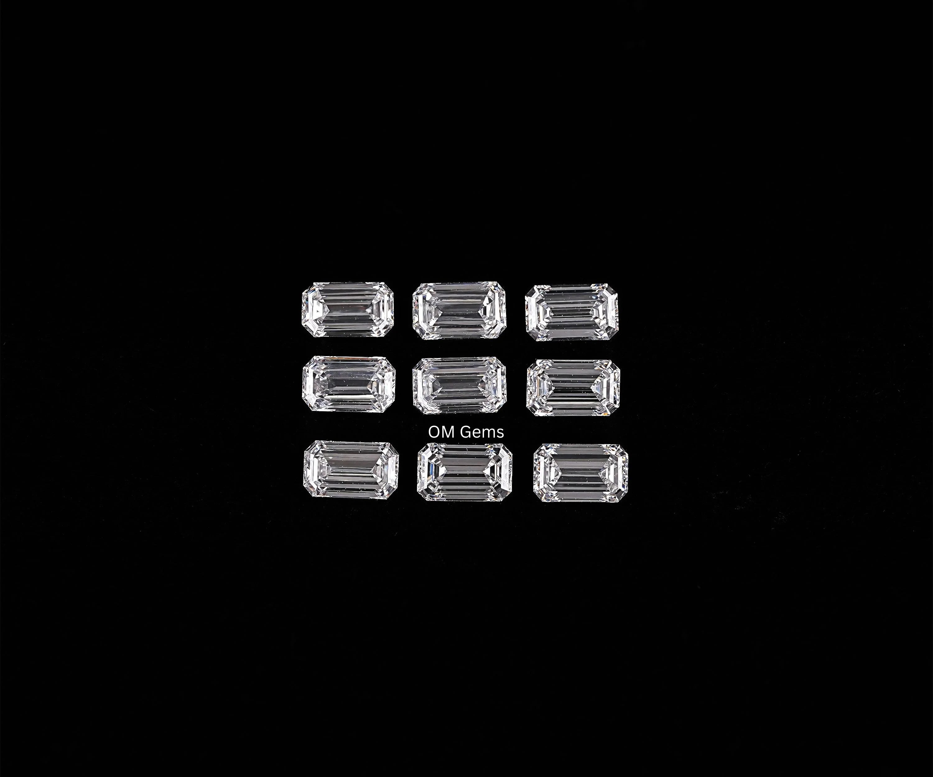 5.0 X 3.0 MM Emerald Shaped Melee Diamond