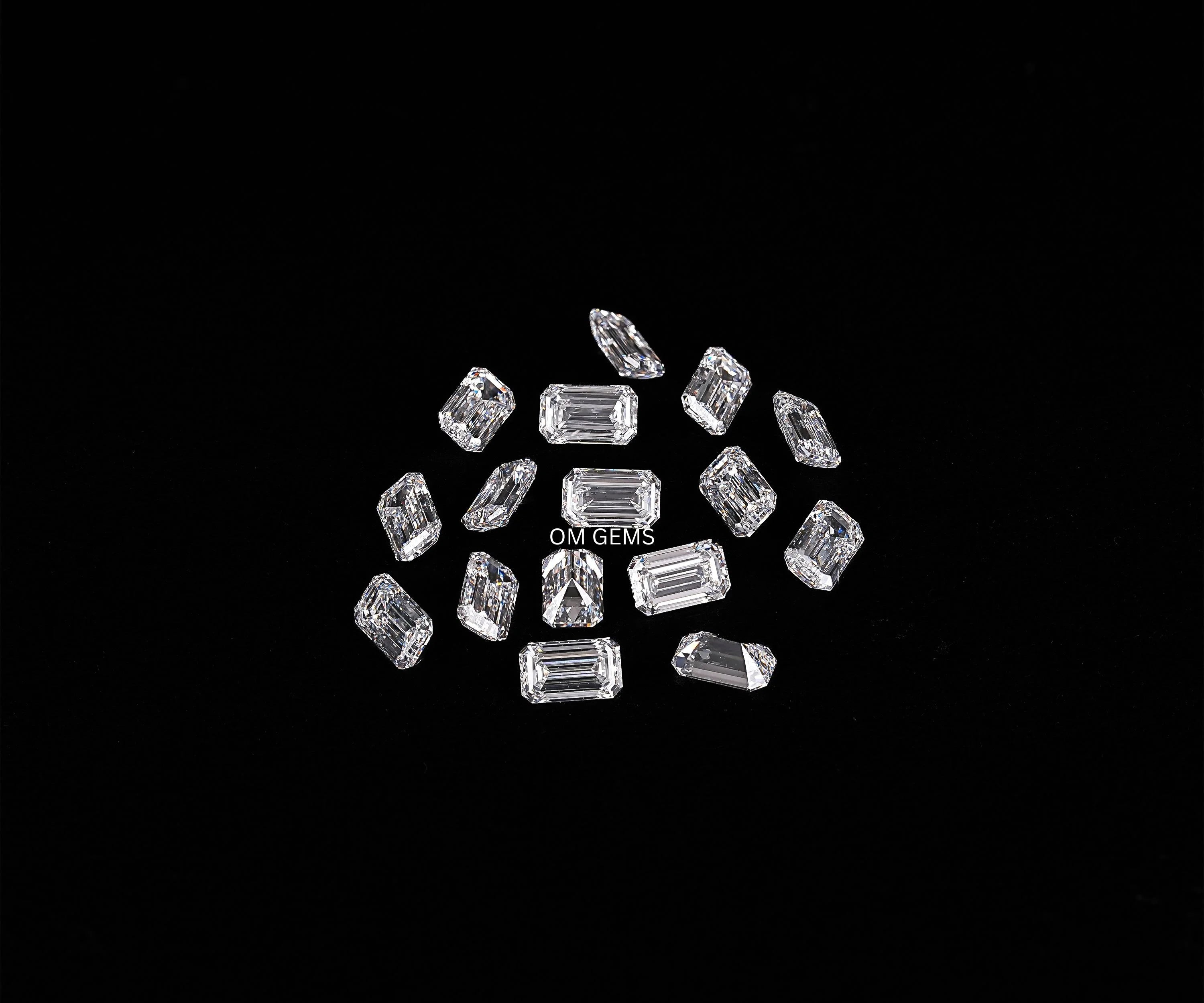 5.0 x 3.0 MM Emerald Shaped Lab Grown Melee Diamond