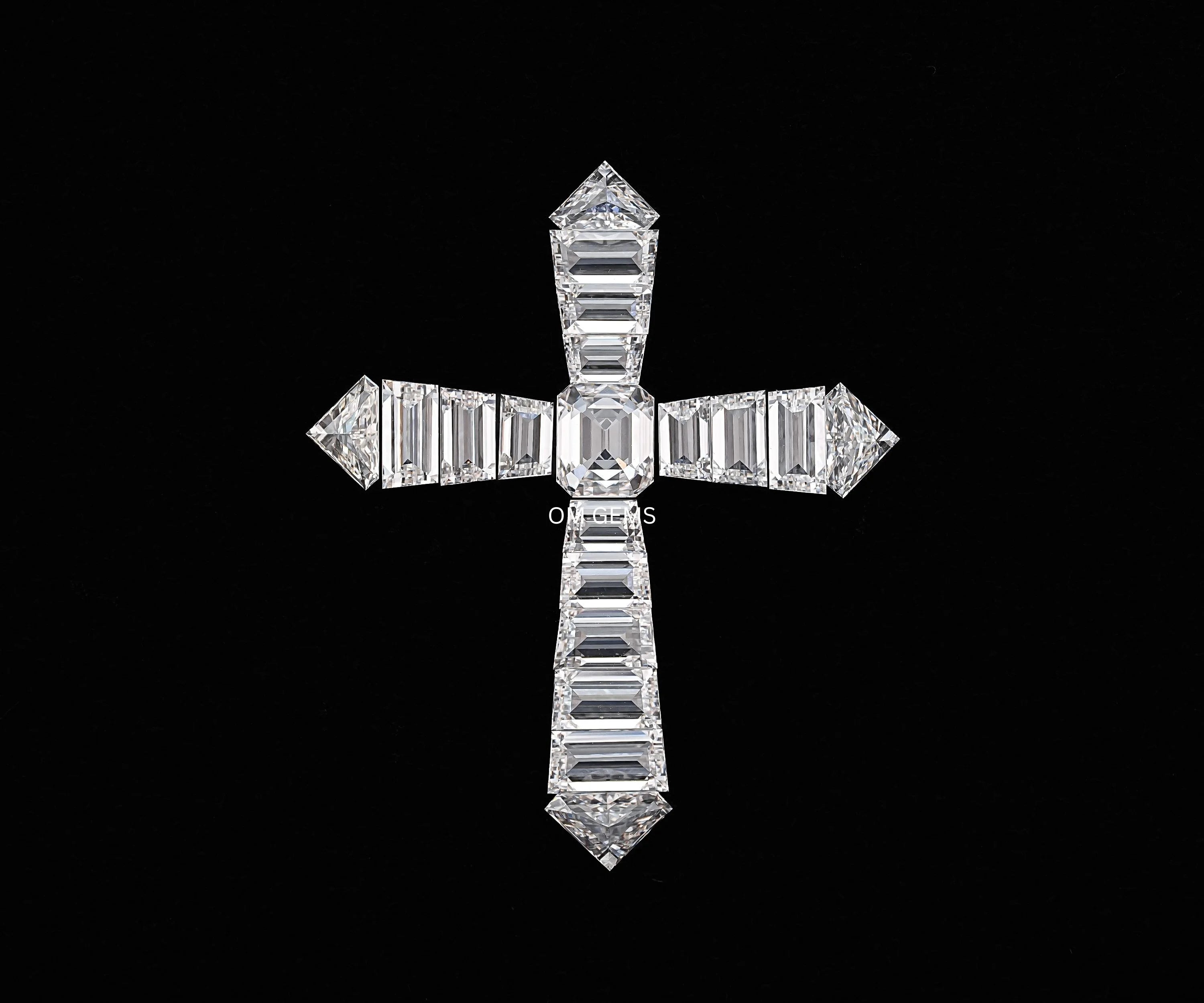 5.55CT Christ Cross Diamonds Set
