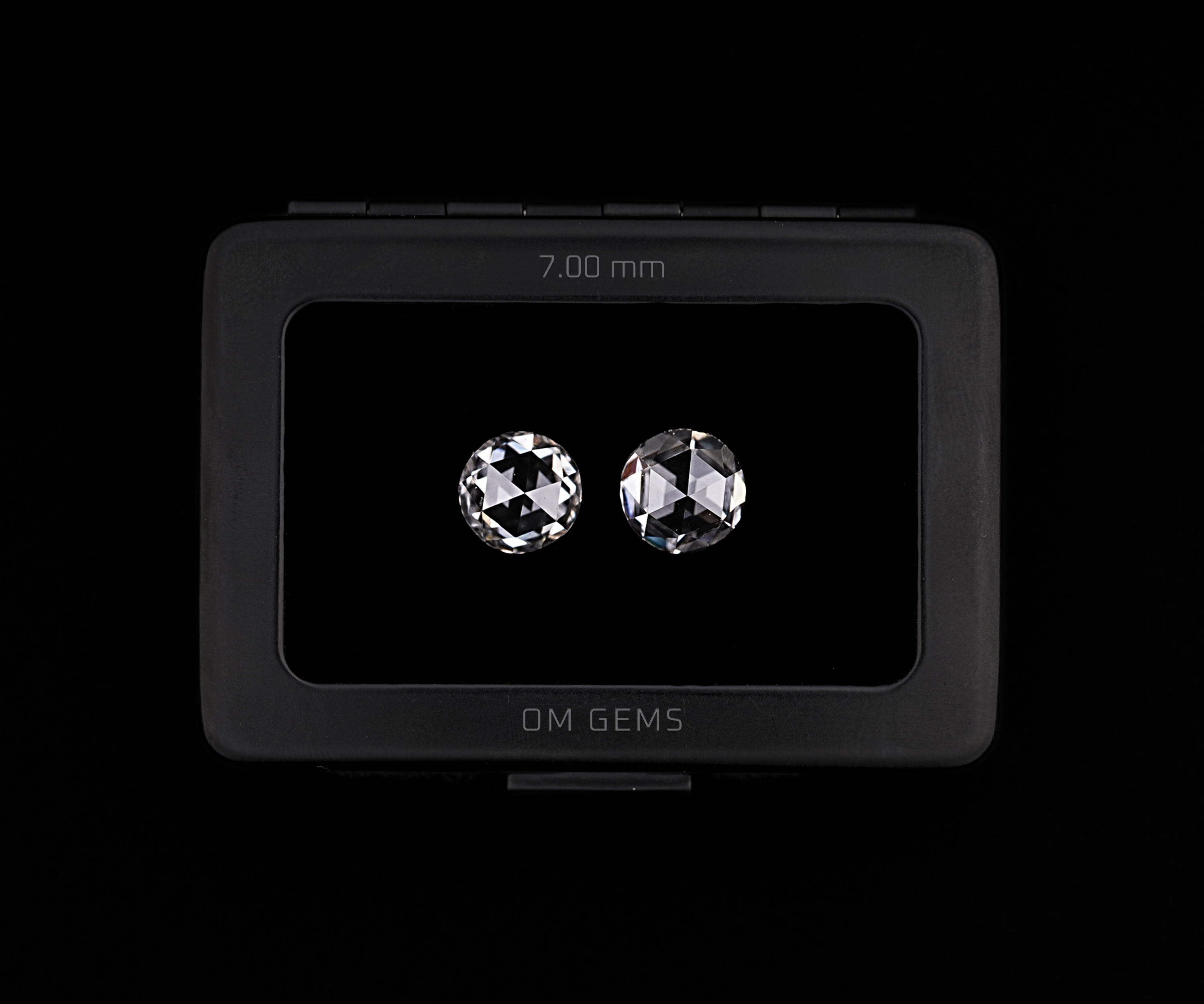 7.0 MM Round Rose Cut Lab Diamond Loose Diamonds