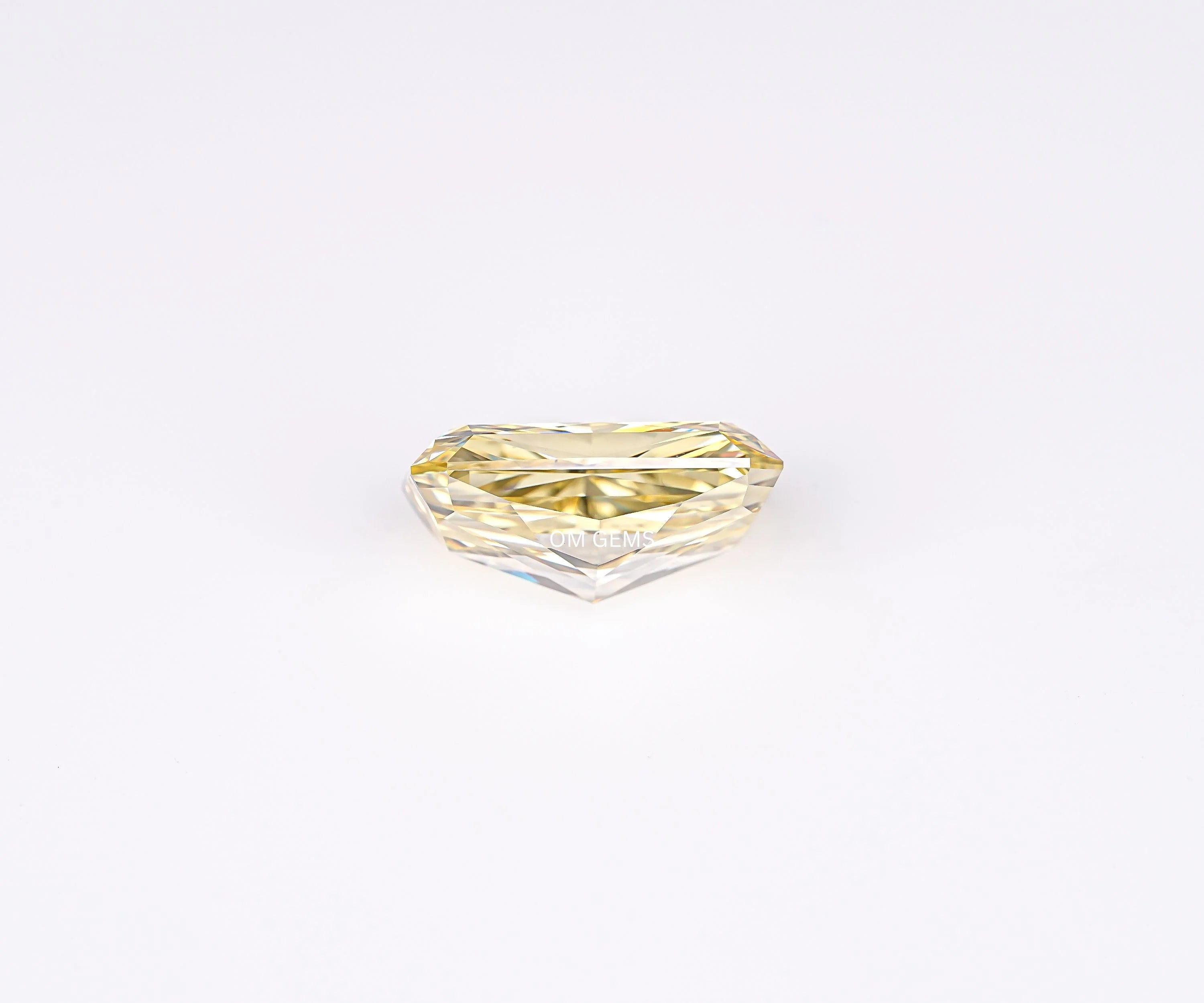 8.0 CT Yellow Radiant Cut Lab Created Diamond