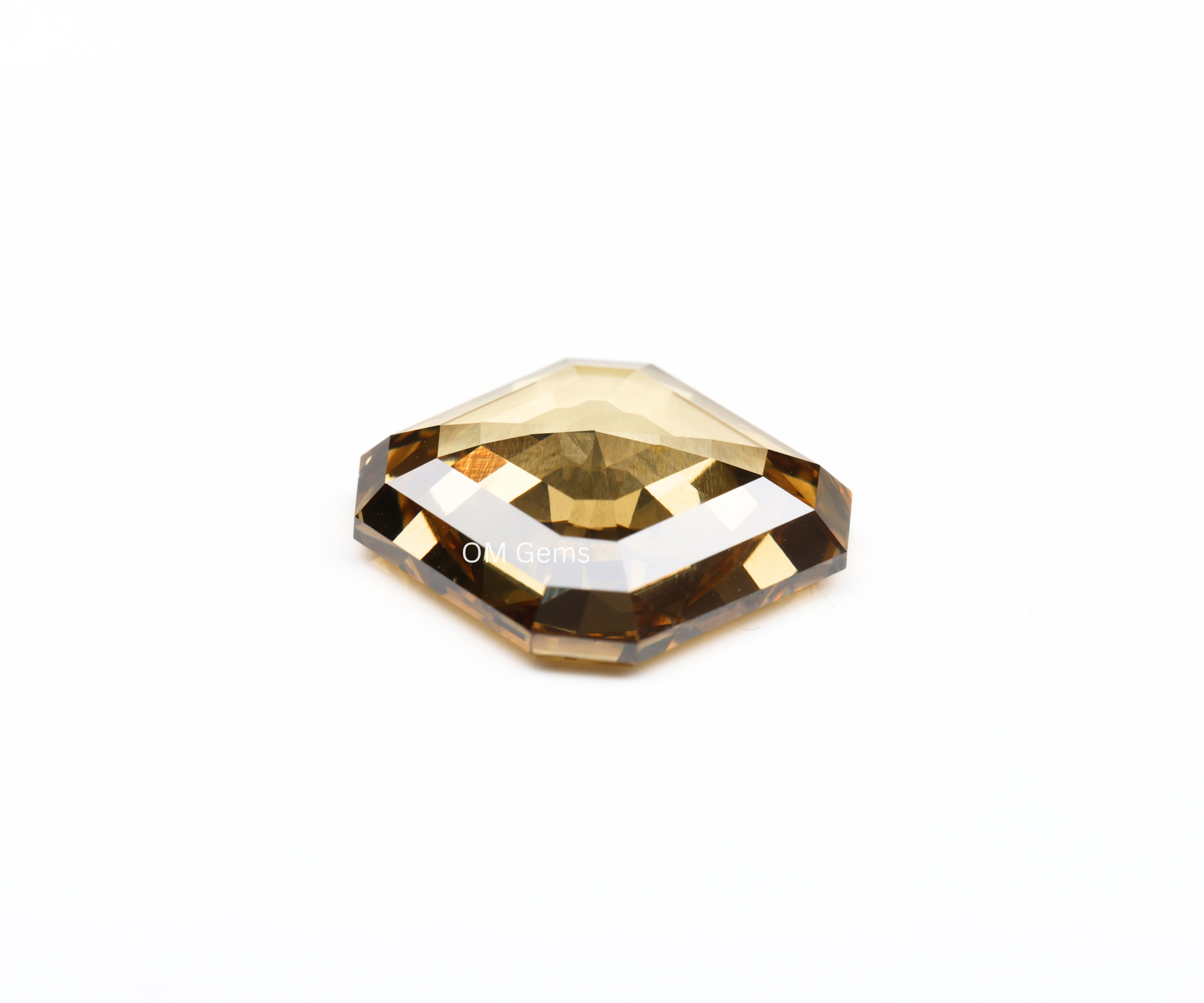 Champagne Asscher Cut Loose Diamond
