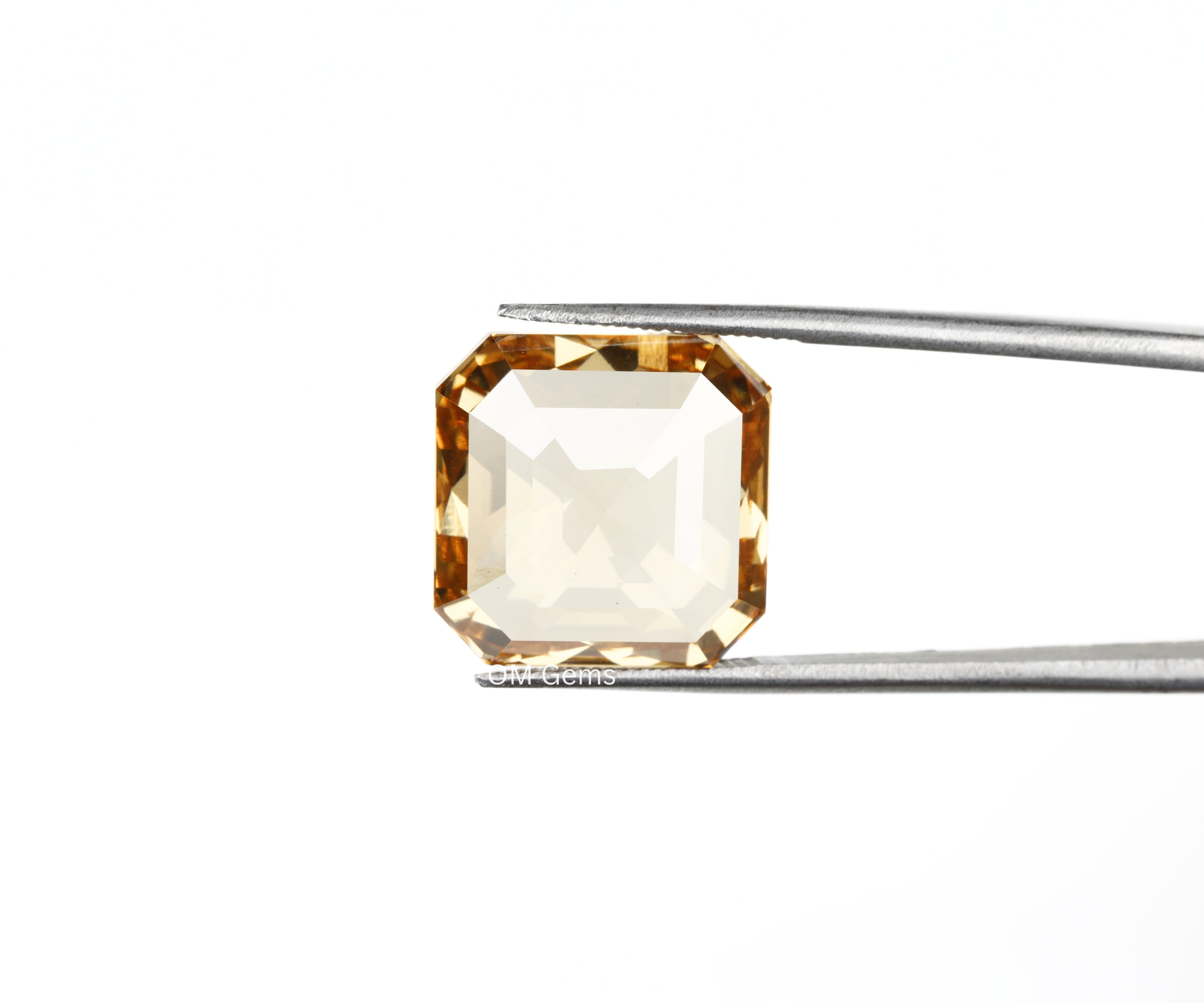 Champagne Asscher Cut Lab Diamond Loose