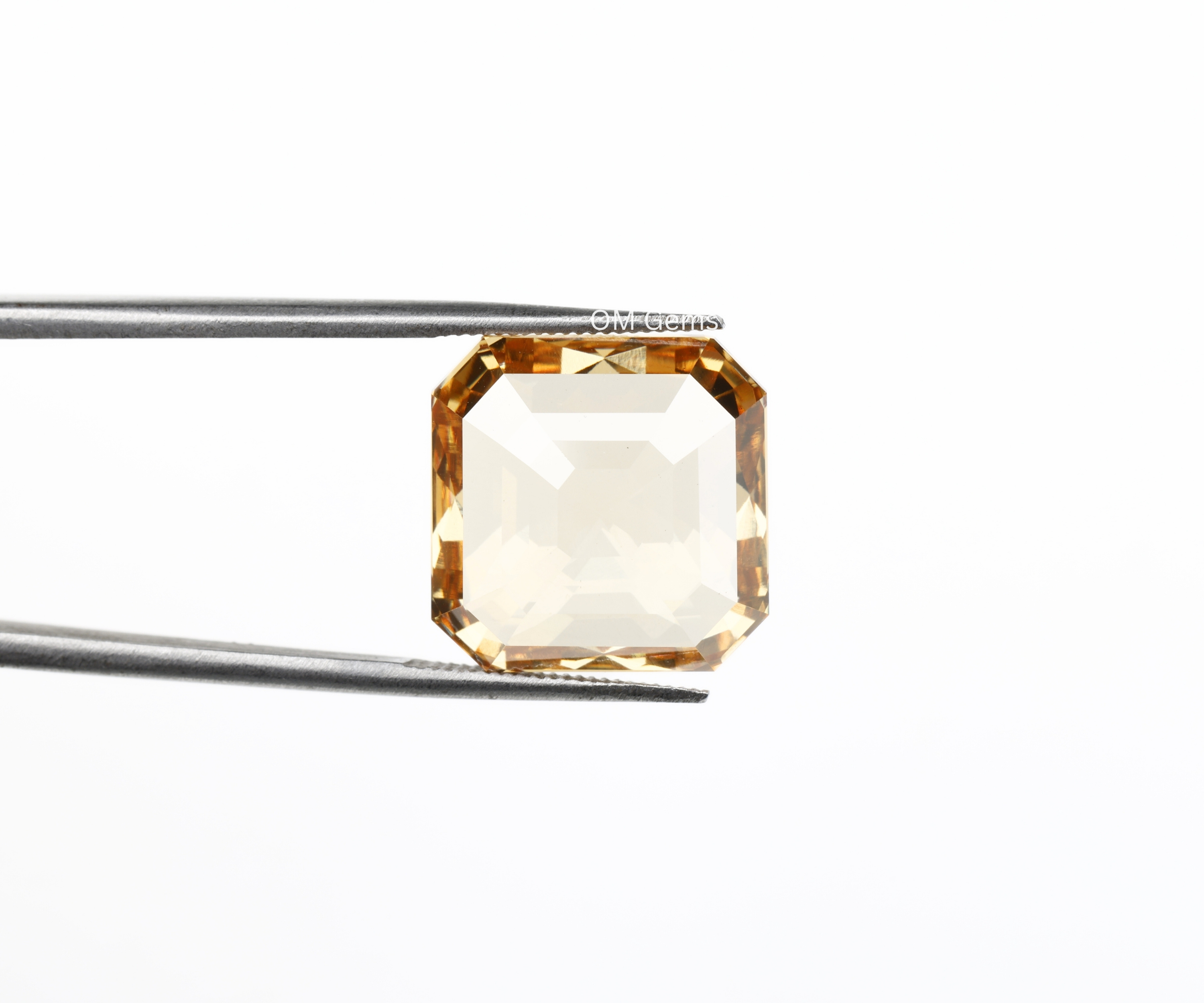 Champagne Asscher Cut Lab Diamond Loose