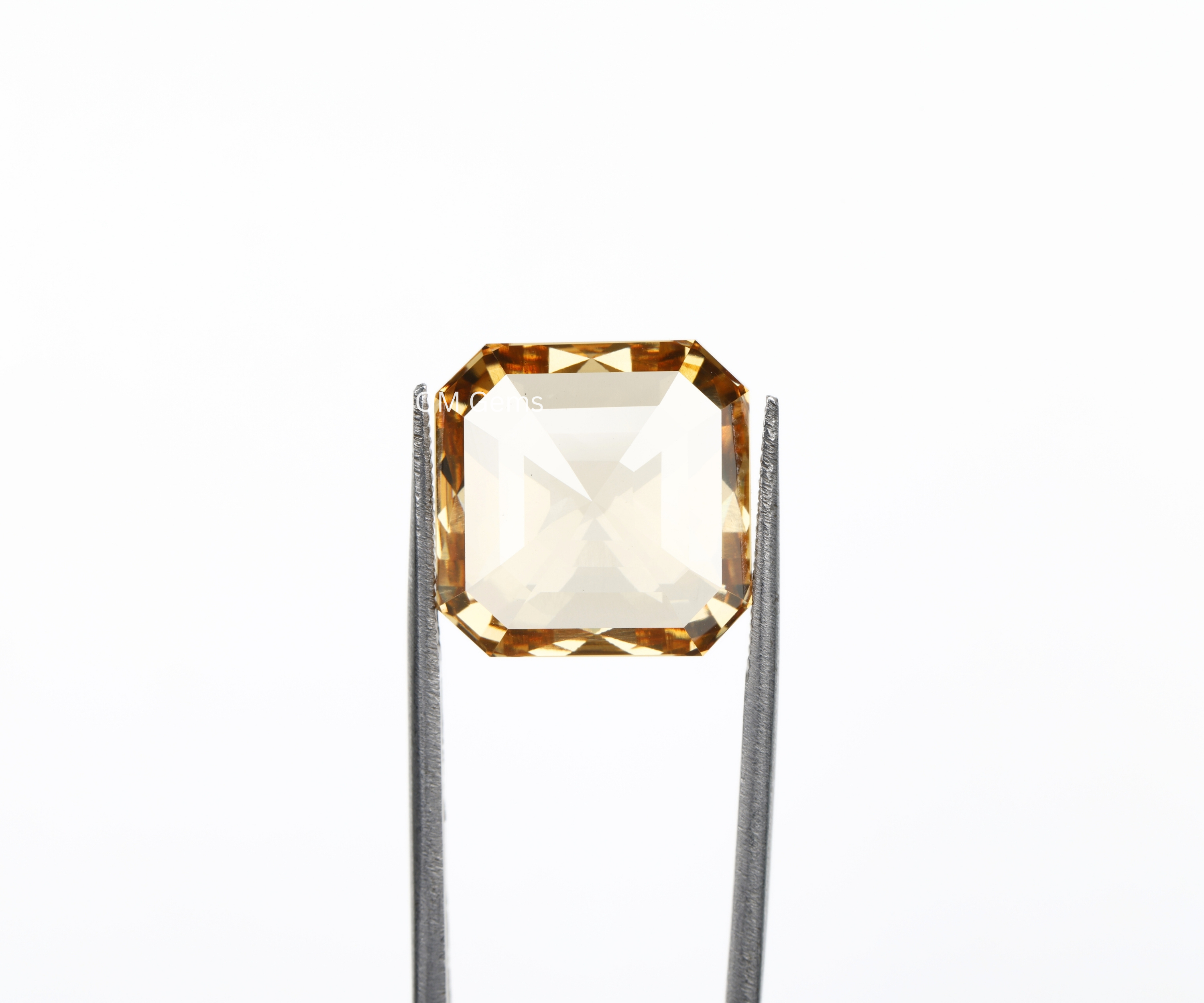 Champagne Asscher Cut Lab Diamond Loose