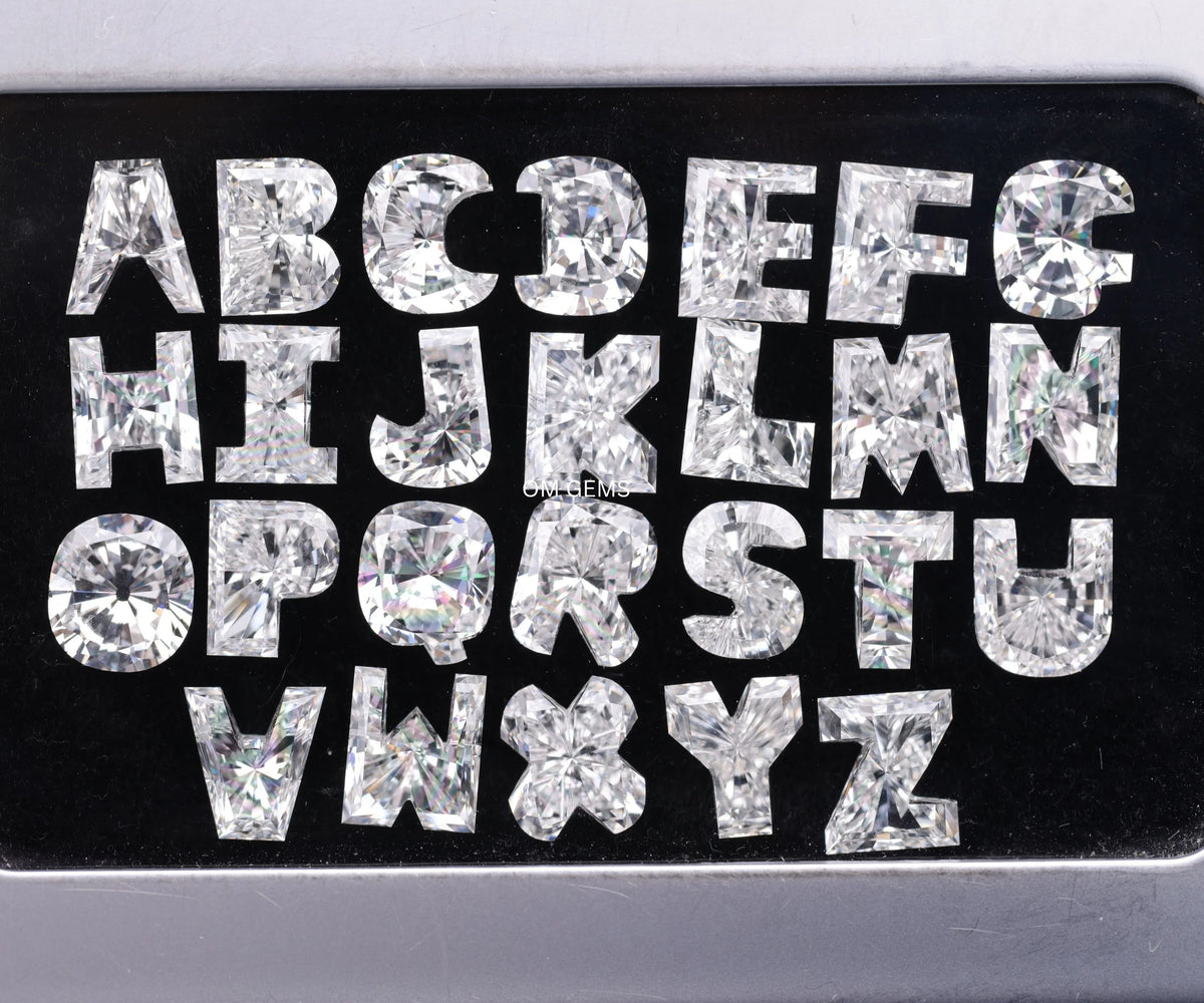 Alphabet Shape Brilliant Cut Lab Grown Initial Diamond A to Z