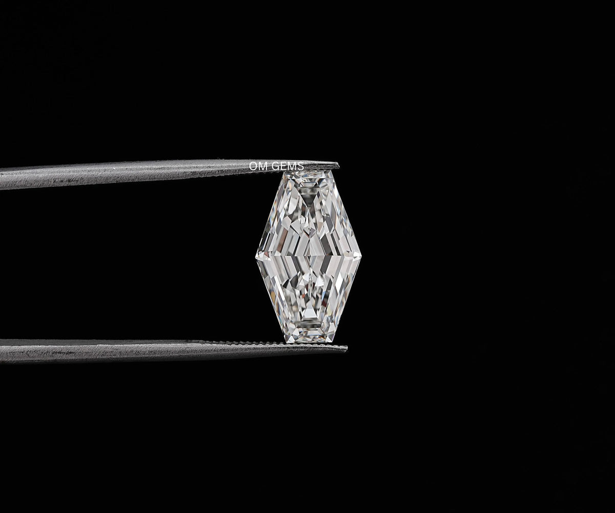 Lozenge Hexagon Excellent Cut Lab Grown Antique Diamond