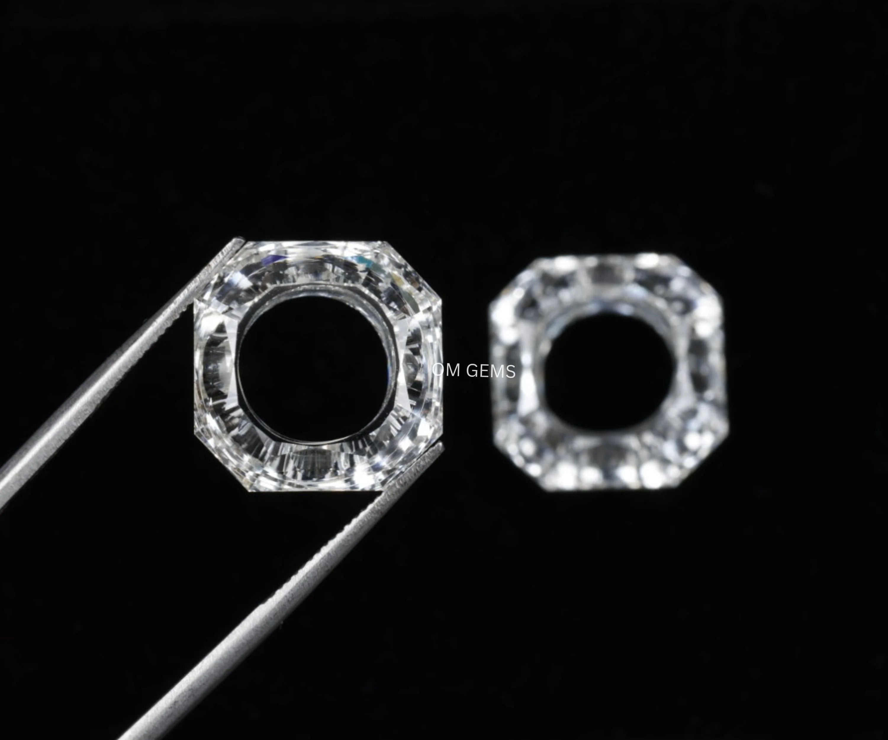 Asscher Cut Lab Diamond Matching Pair