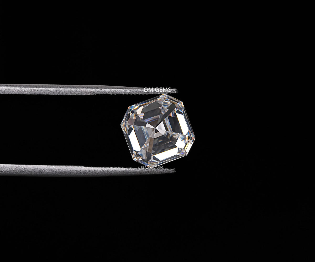 3.54 Carat Asscher Octavia Brilliant Cut Lab Created Diamond