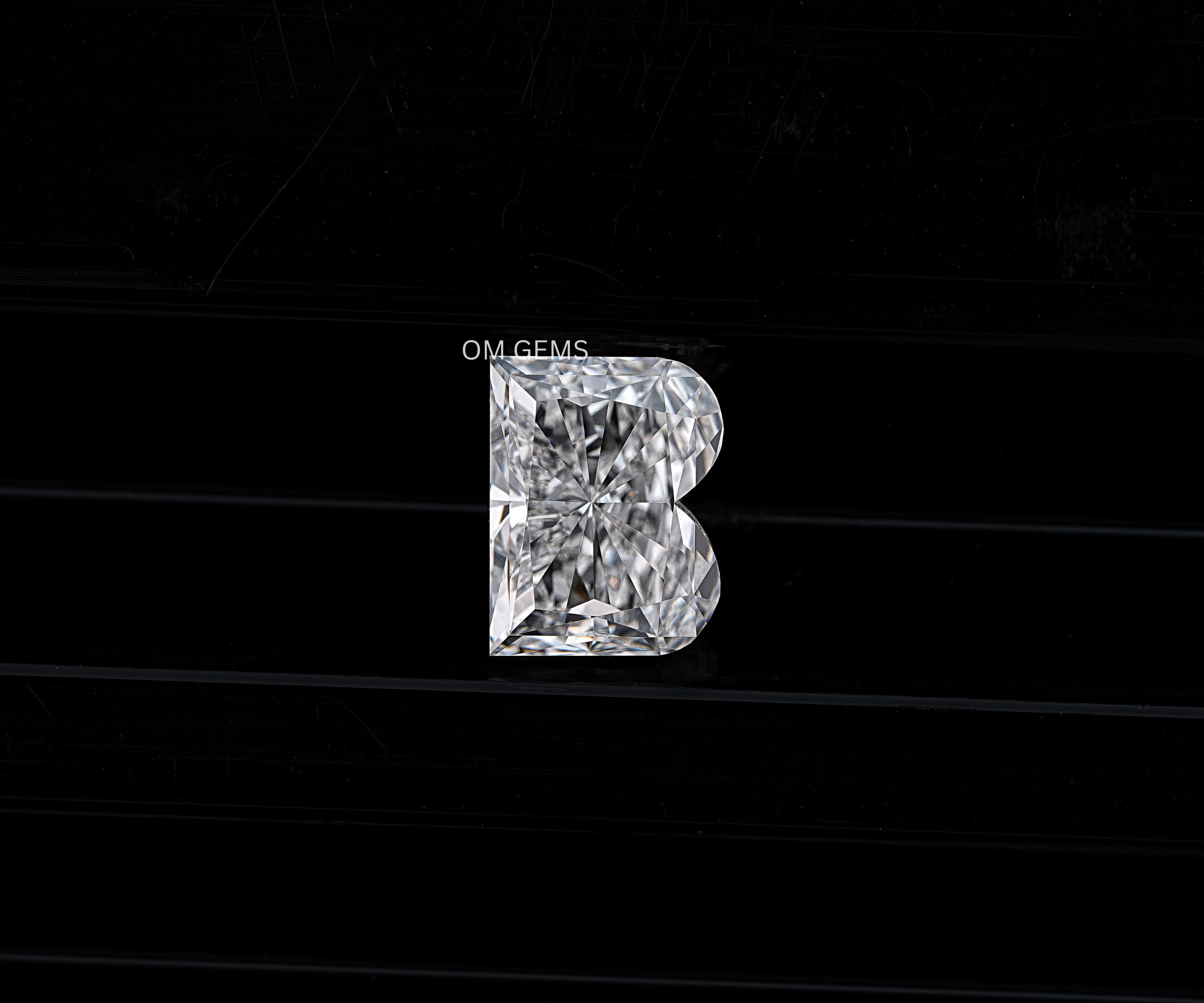 B Alphabet Lab Grown Loose Diamond