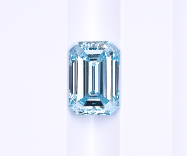 1.24 CT Blue Emerald Lab Grown Diamond