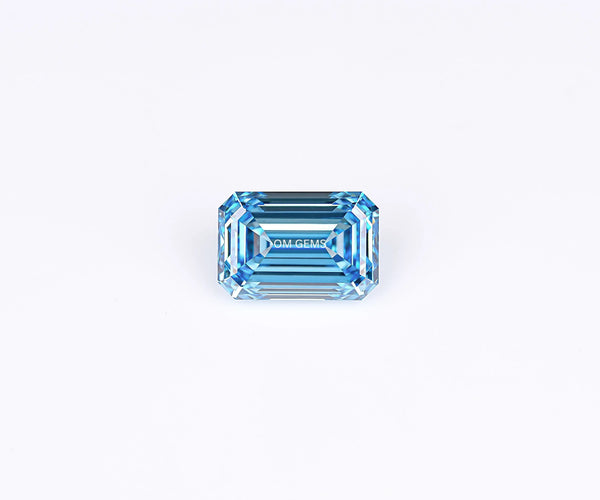 3.57 Carat Emerald Cut Lab Grown CVD Diamond Fancy Blue Color VVS2 Clarity