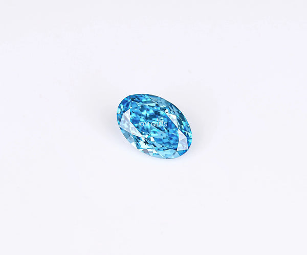 1.52 Carat Oval Cut Lab Grown CVD Diamond Fancy Blue Color VVS2 Clarity
