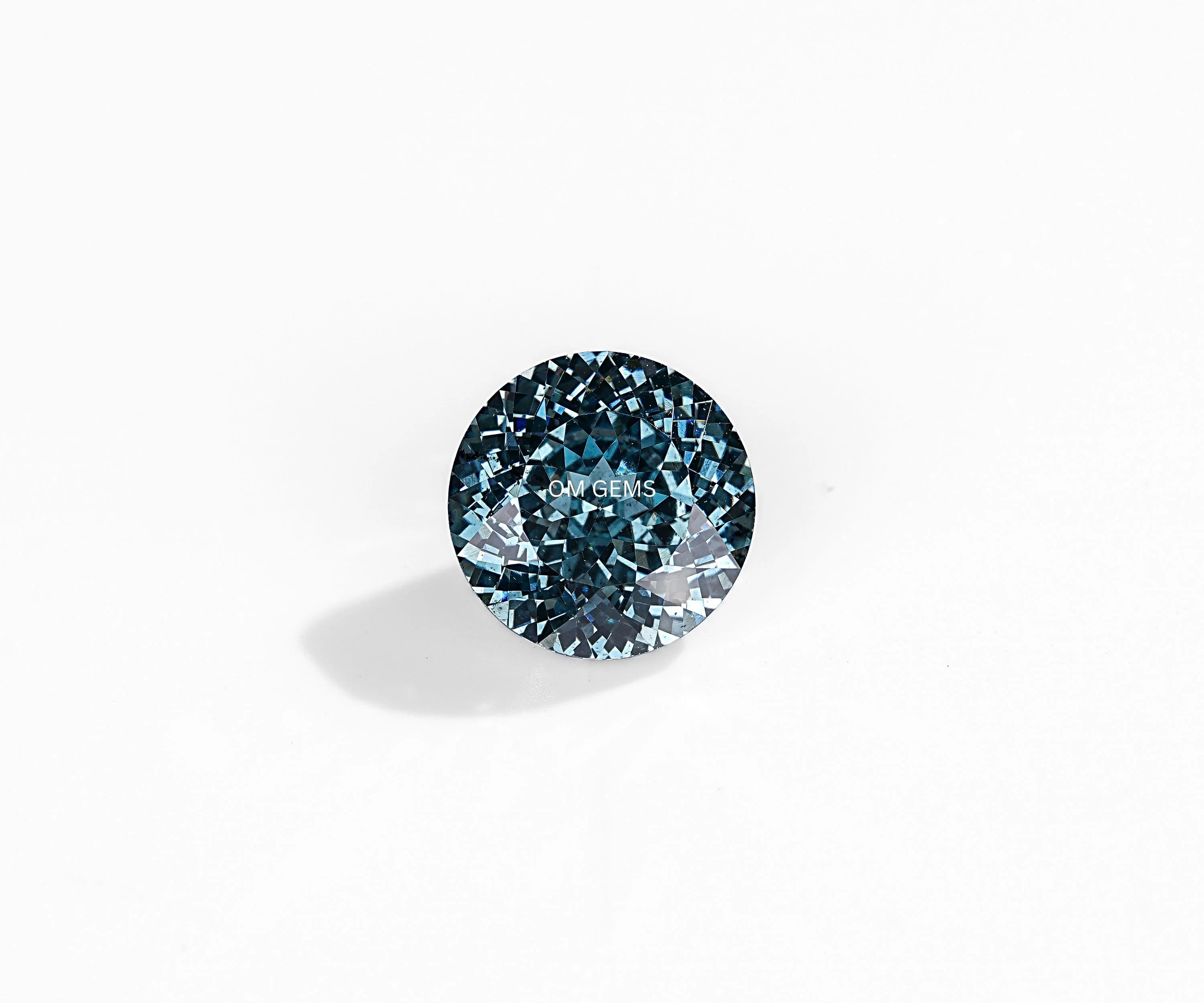Blue Portuguese Round Cut Lab Grown Diamond