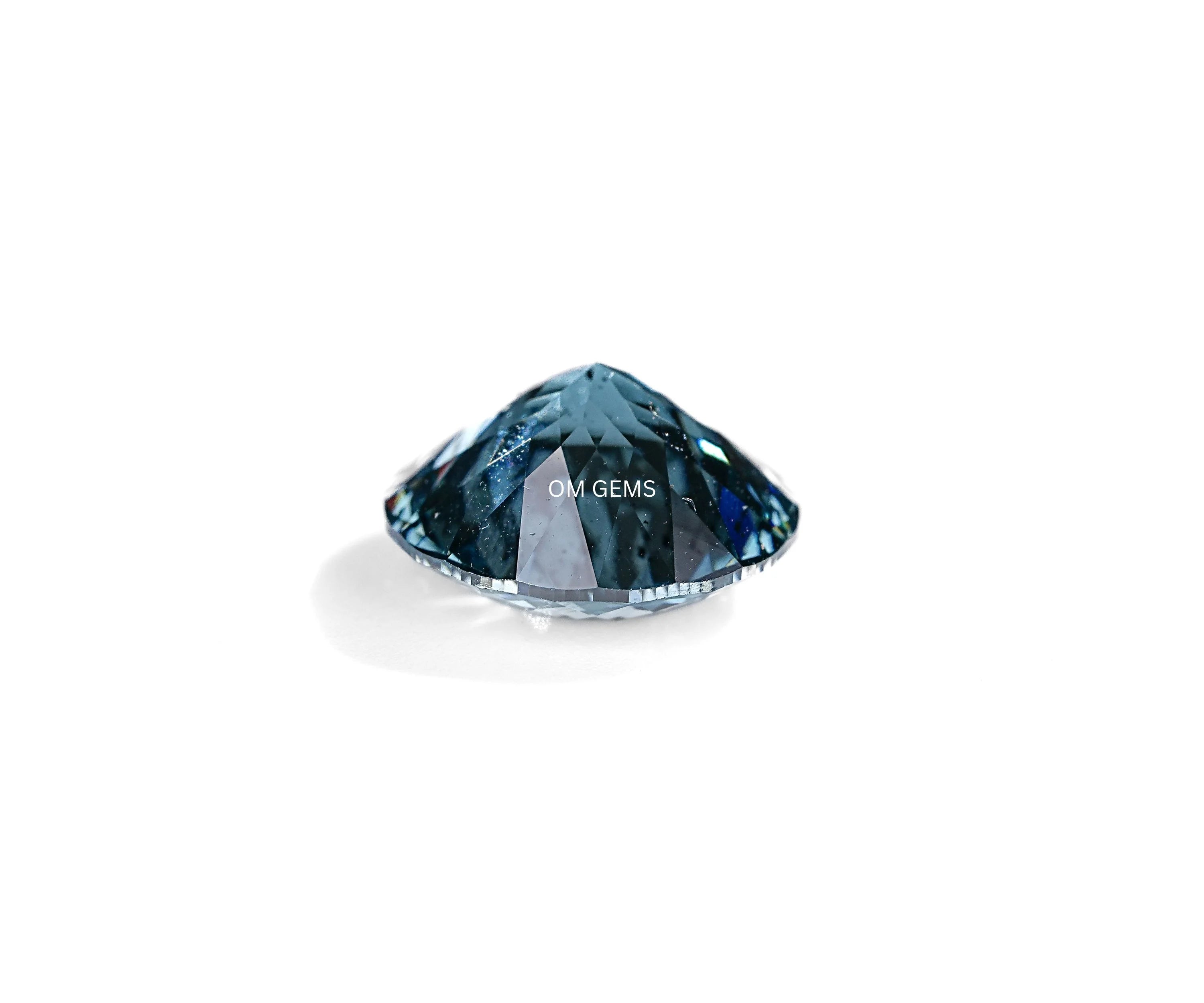Blue Portuguese Round Cut Lab Grown Diamond