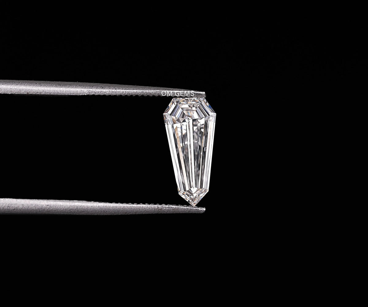 Elongated Shield Brilliant Cut Lab Grown Loose Diamond