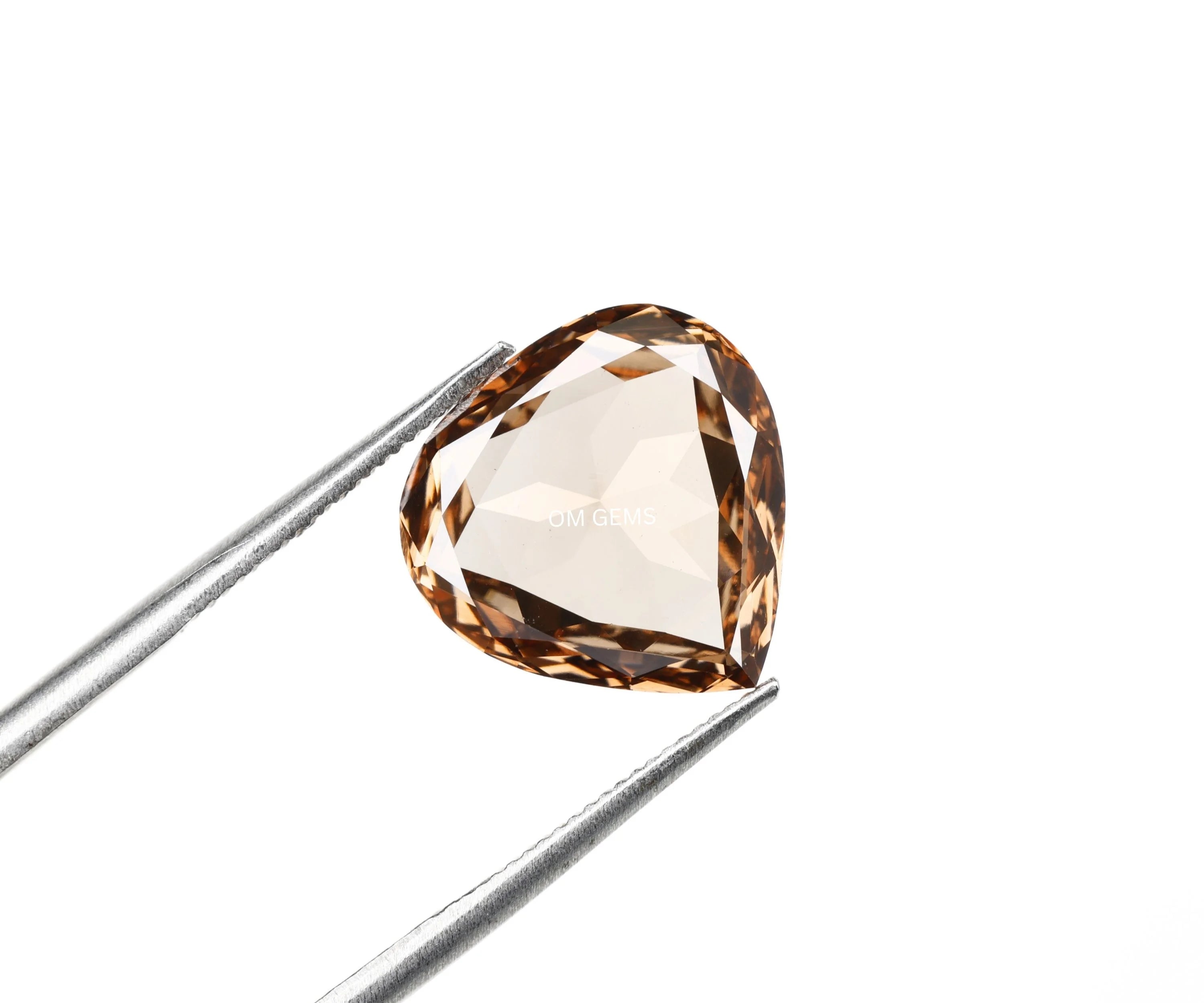 Brown Pear Lab Grown Diamond