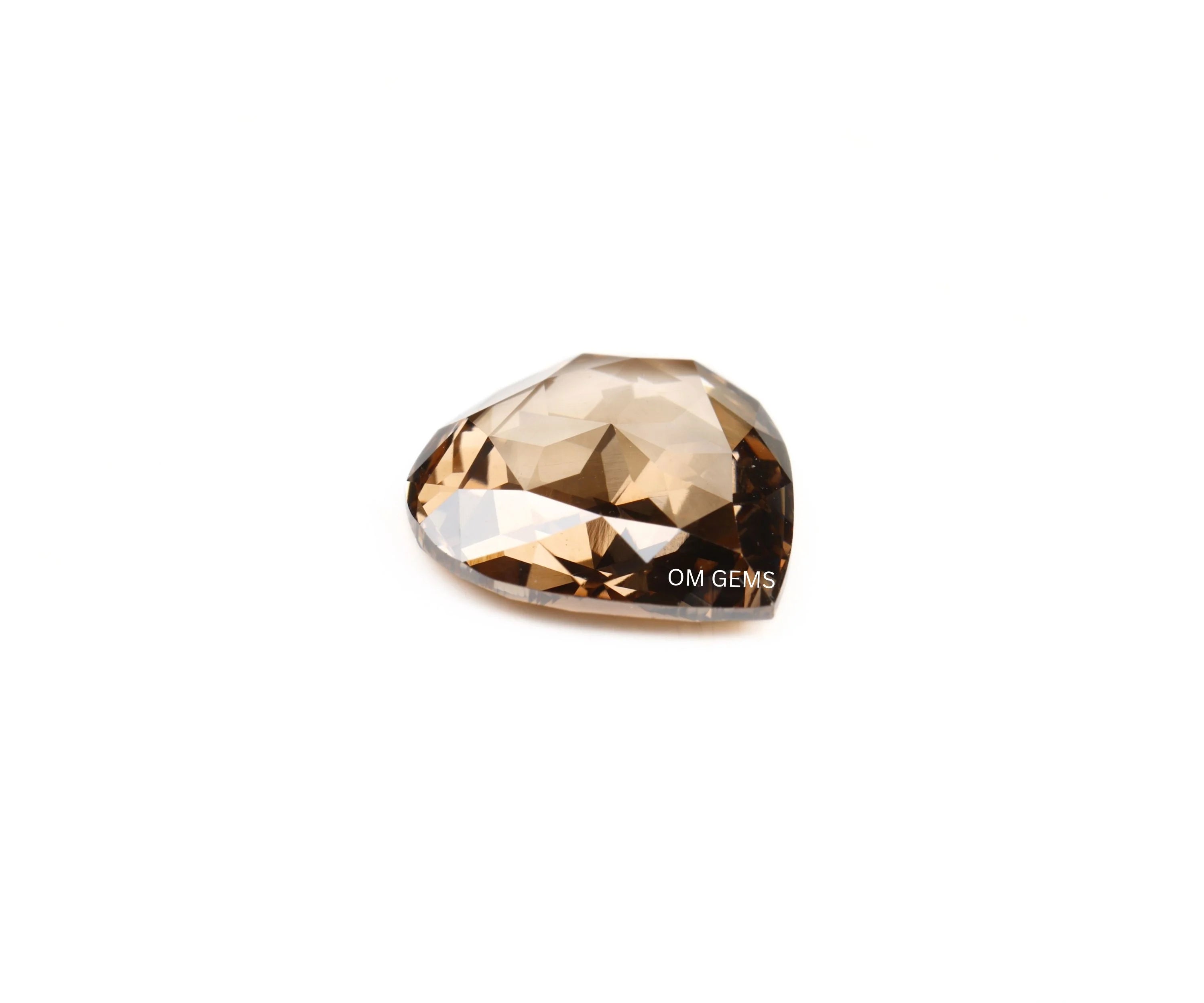Brown Pear Lab Grown Diamond