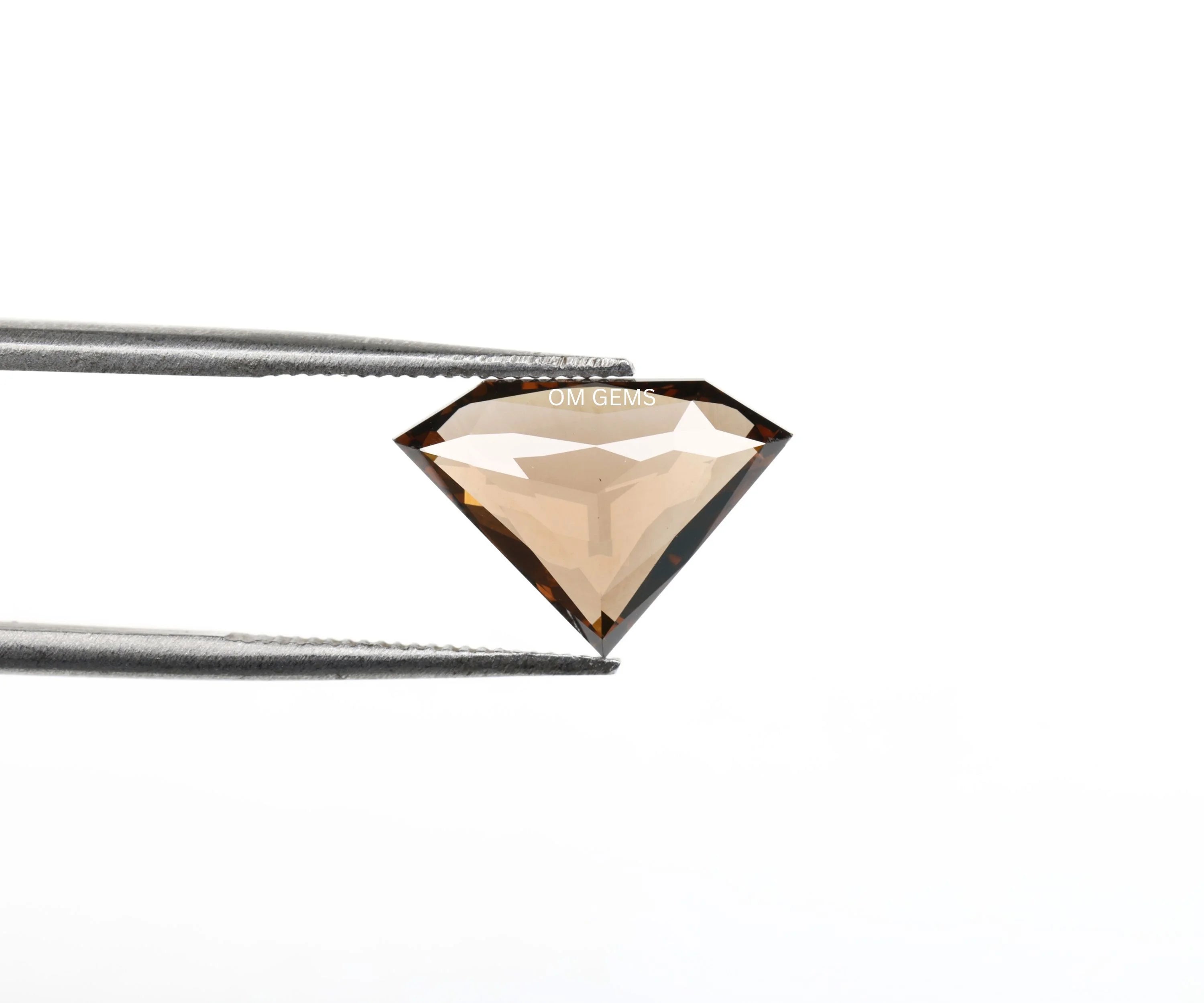 Brown Pentagon Cut Lab Grown Loose Diamond