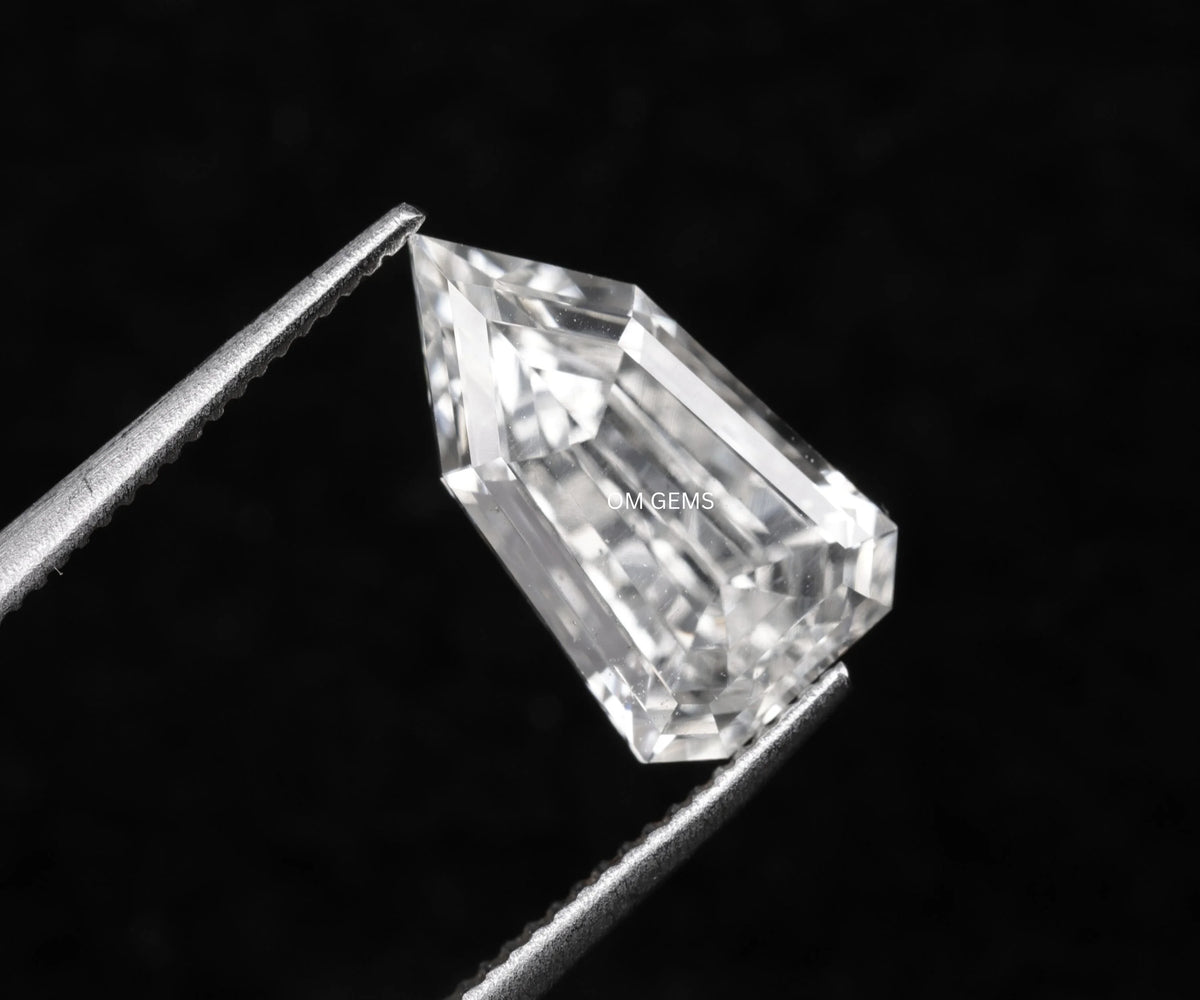 1.39 Carat Bullet Full Cut Lab Grown Fancy Loose Diamond