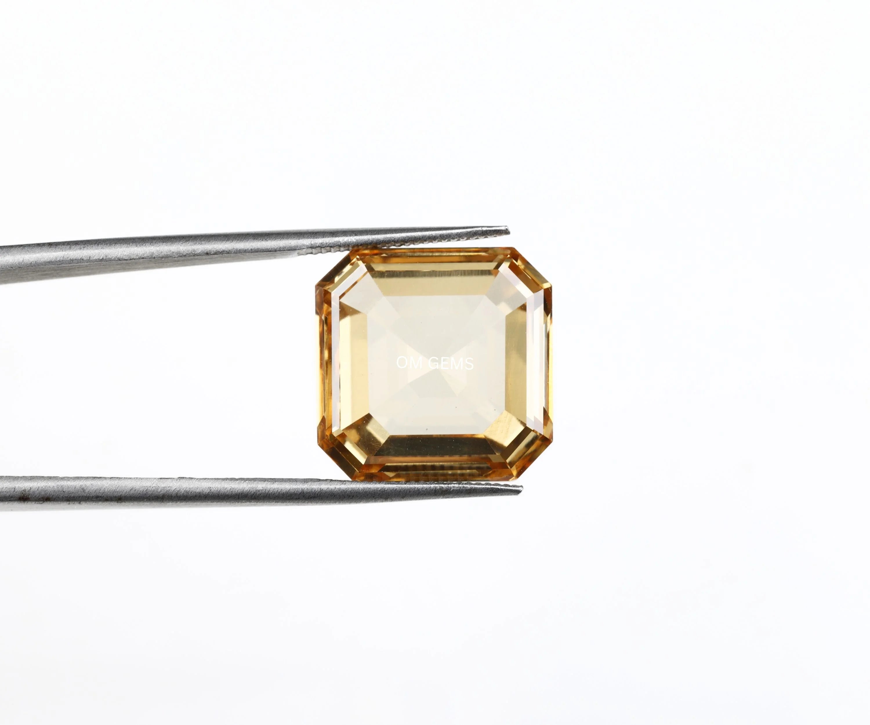 Champagne Asscher Cut Lab Diamond Loose