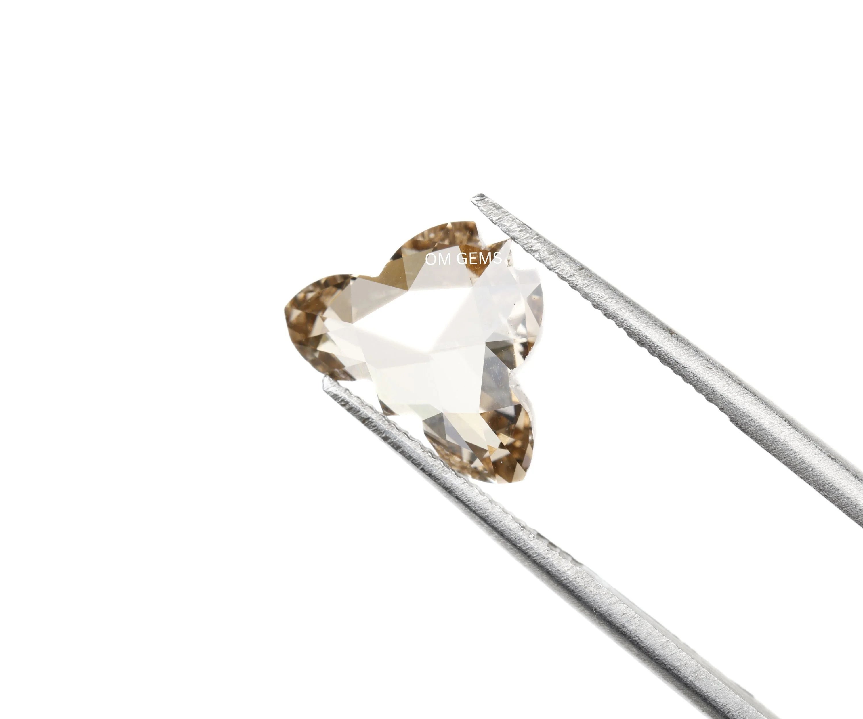 Champagne Butterfly Shape Lab Diamond