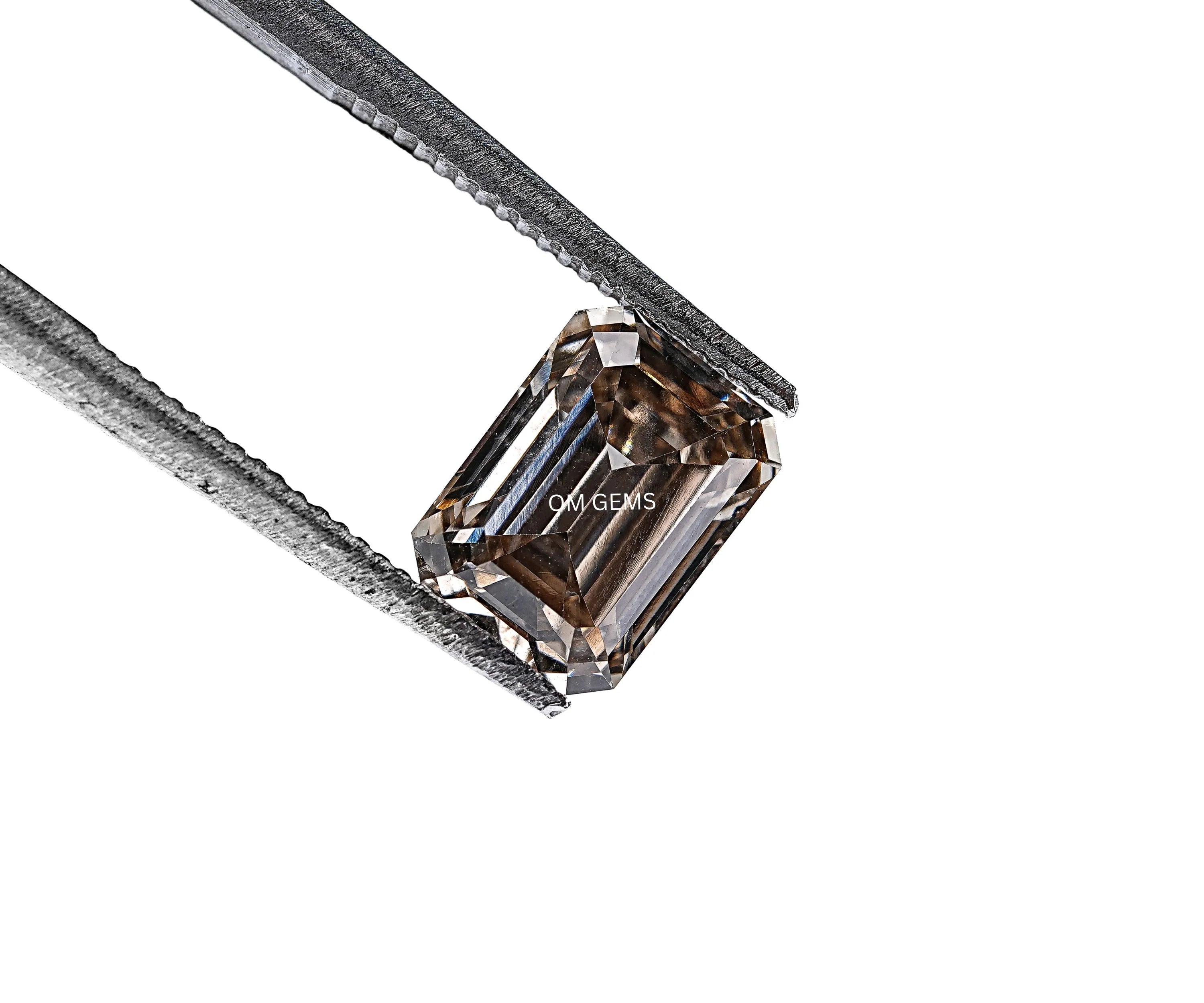 Champagne Emerald Shape Lab Diamond